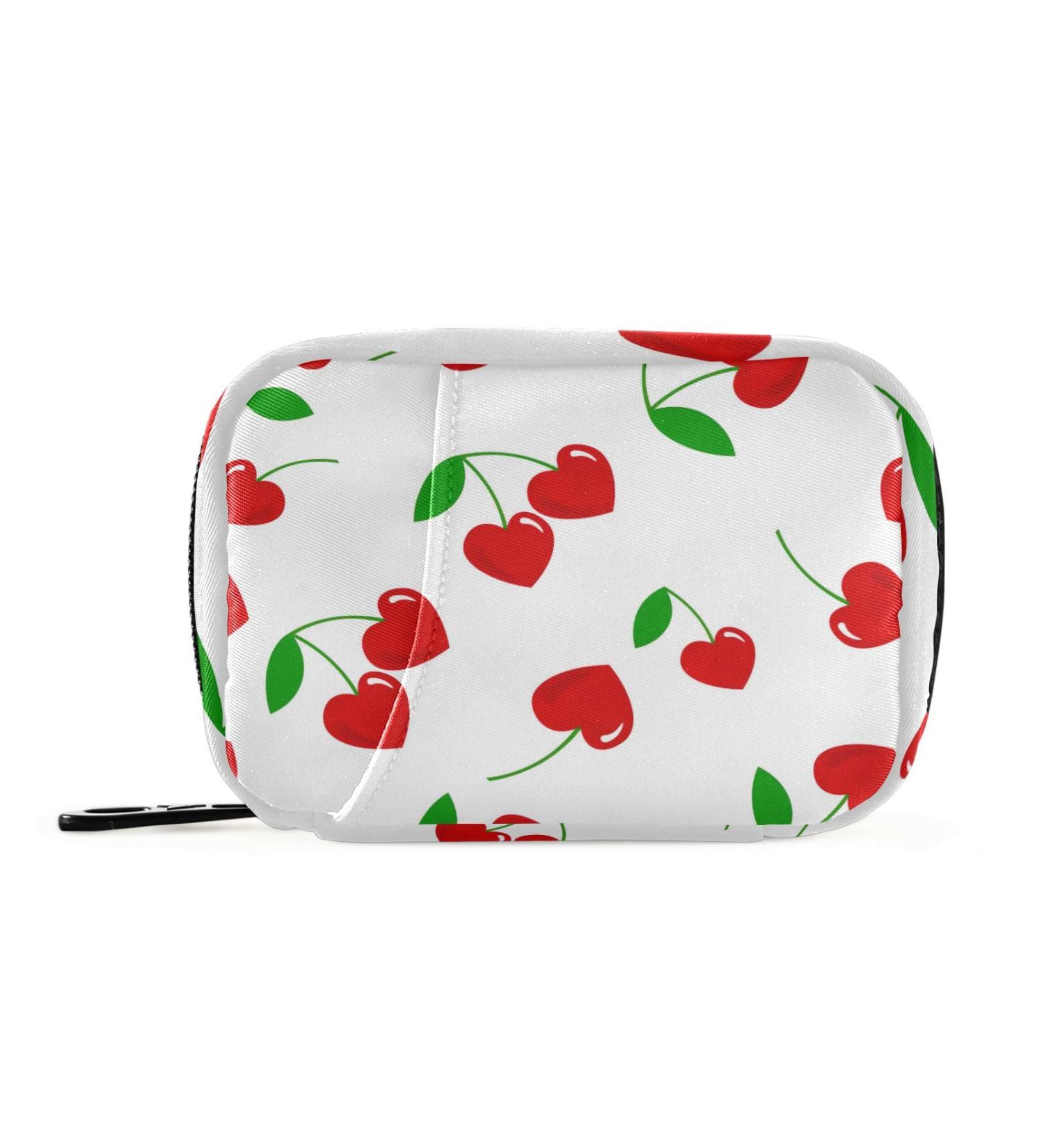 Cherry Hearts Valentine s Day Pill Organizer - 7 Day Travel Case for Vitamins & Supplements - Buy Online on GoSupps.com