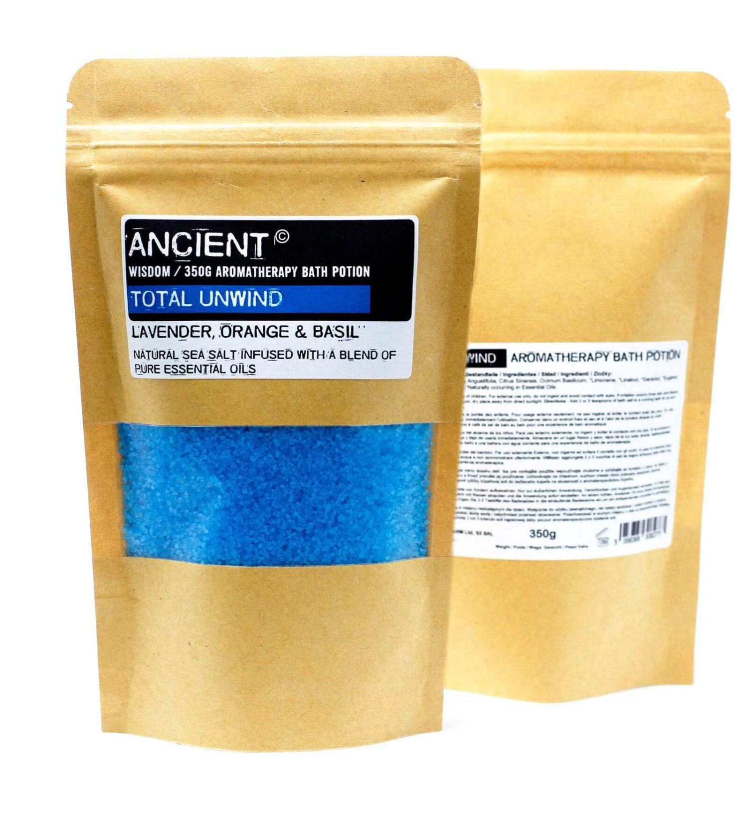  A & W Aromatherapy Bath Potion in Kraft Bag 350g - Total Unwind - Buy Online on GoSupps.com