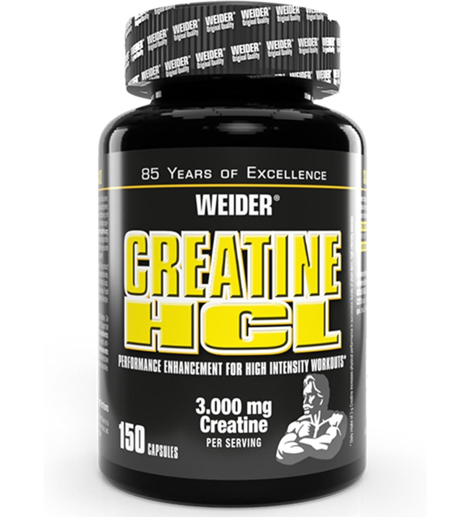 Weider Creatine HCL - 150 Capsules - Buy Online on GoSupps.com