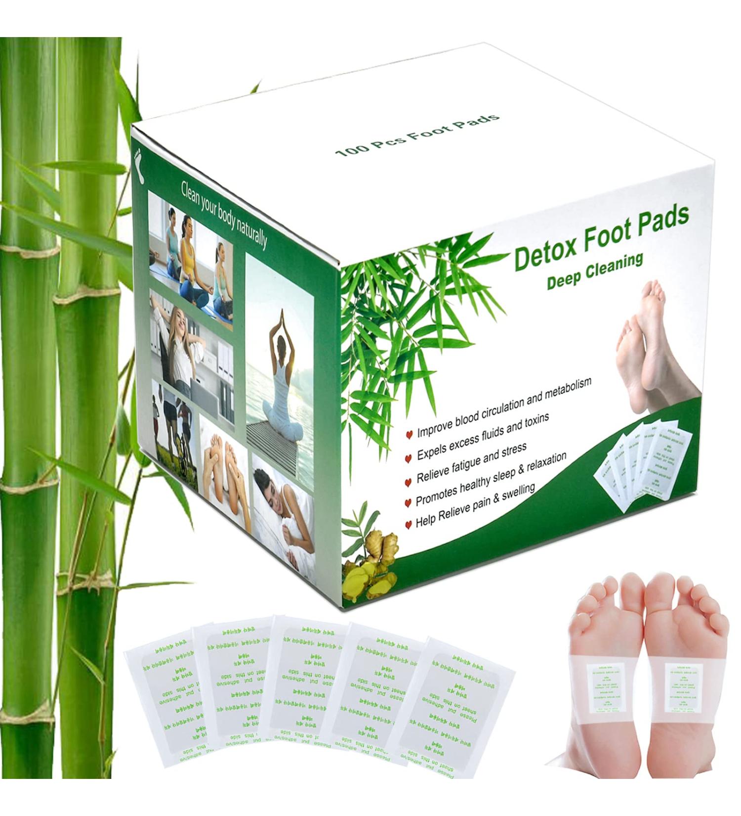 Detoxification Plaster for Feet - 100 Natural Deep Cleansing Foot Pads | Stress Relief & Deep Sleep | Adhesive Foot Care Solutions - Buy Online on GoSupps.com
