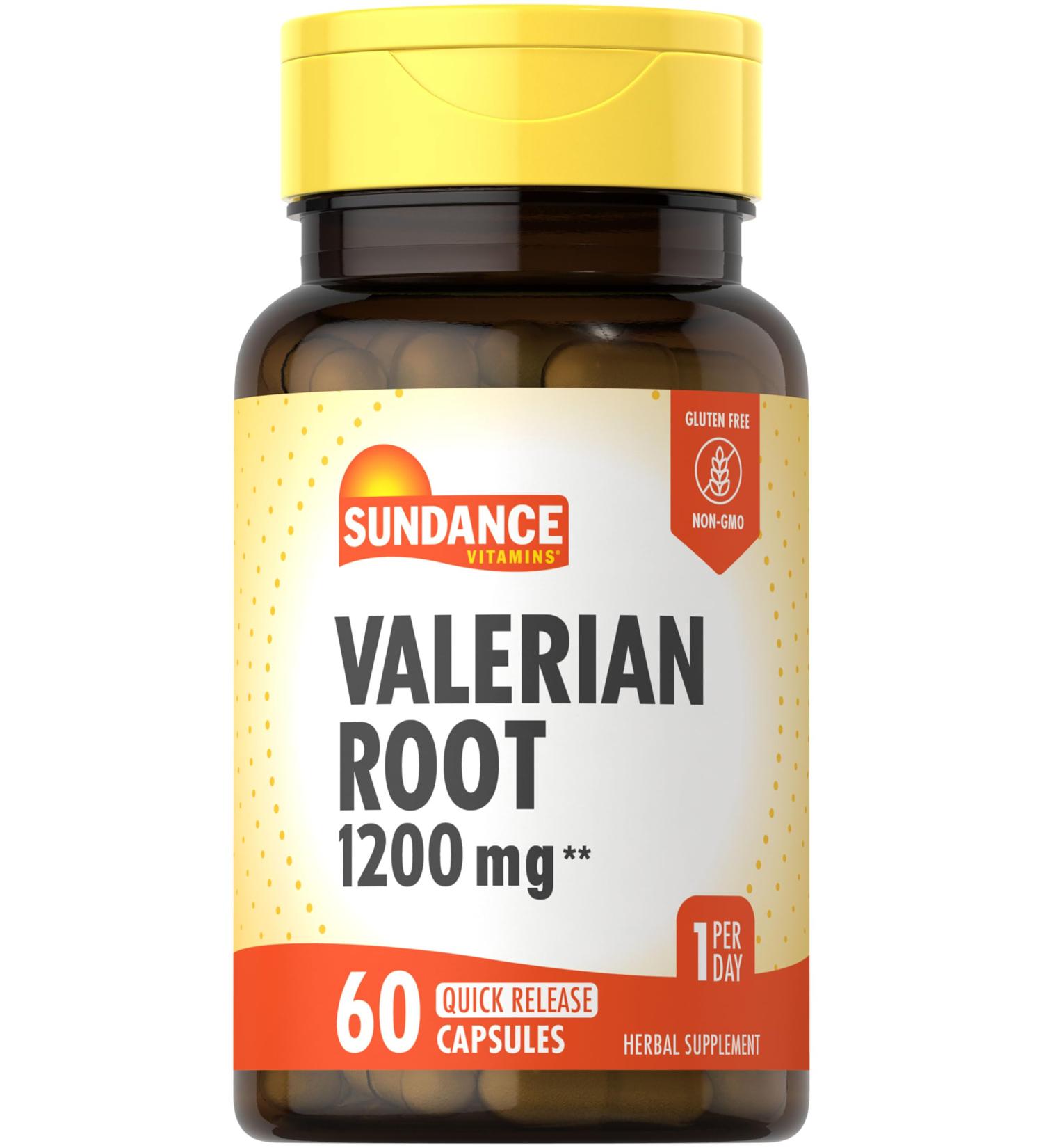 Sundance Valerian Root Supplement | 1 200mg | 60 Quick Release Capsules | Non-GMO and Gluten Free Formula - Buy Online on GoSupps.com