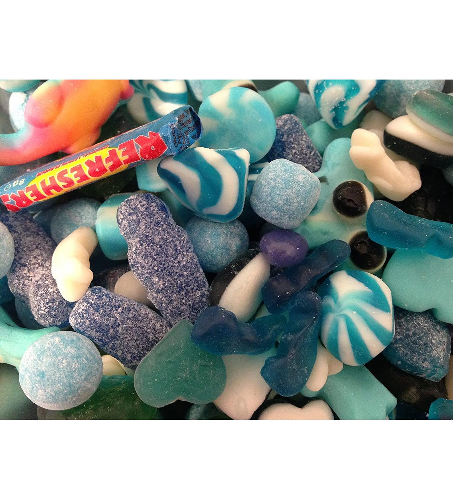 1kg - All Blue Sweets Mix - Fizzy - Jelly Sweets - Baby Shower - Gender Reveal - Pick and Mix