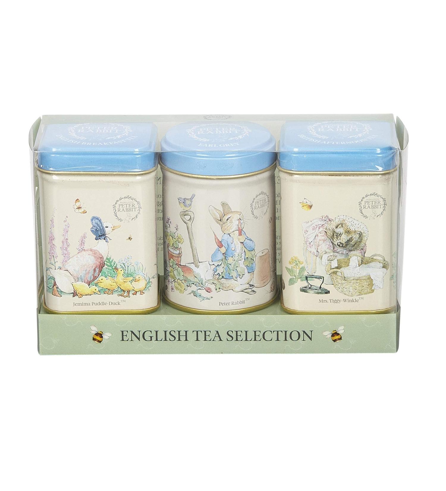 New English Teas Peter Rabbit 3x Mini Tea Tins English Loose Leaf Tea - Beatrix Potter English Breakfast Earl Grey Afternoon Tea - 3 Count Pack - Buy Online on GoSupps.com