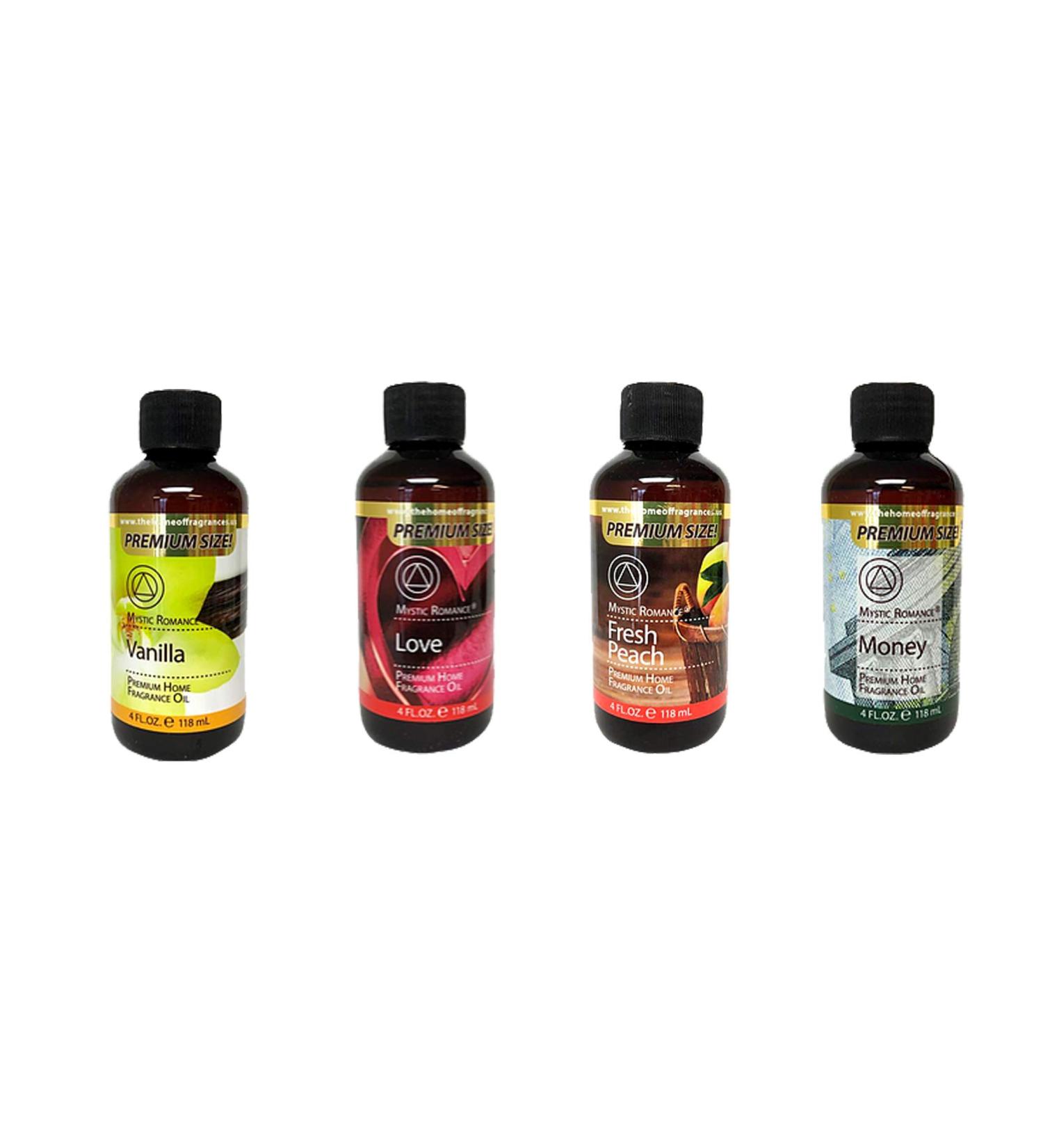 Fragrance oil per 4 Bottles of 4oz