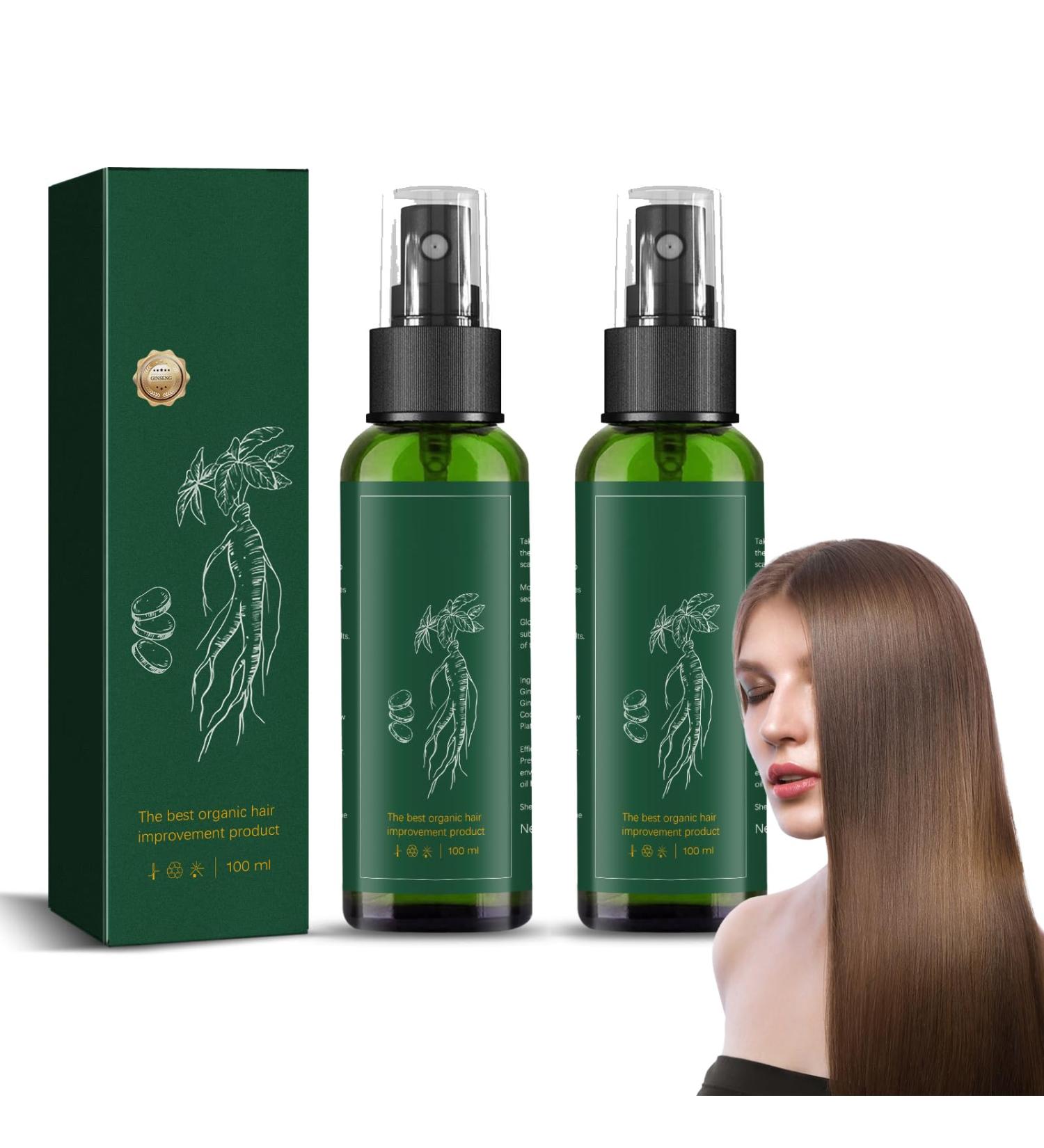 Shantou Yingji Ginseng Hair Regeneration Spray Ginseng hair growth solution ginseng hair growth serum moisturizes your hair with moisture 2 pieces x 100 ml 2 pieces - Buy Online on GoSupps.com