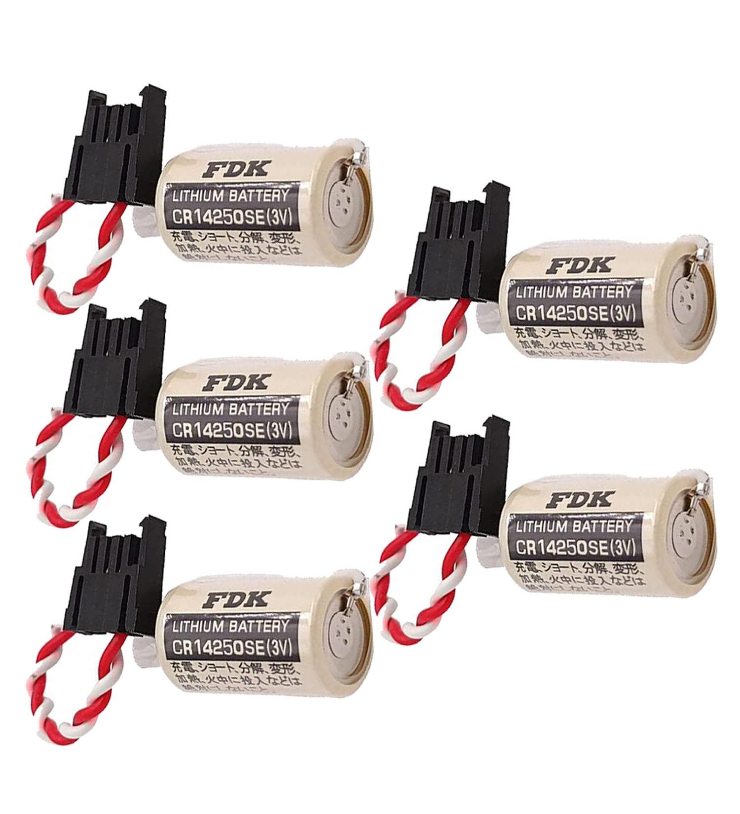 Buy 5 Pack 3V CR14250SE 1/2AA PLC Battery - Compatible with FDK CR14250SE & 1747-BA Backup Power Supply 1000mAh - Fast International Shipping - Buy Online on GoSupps.com