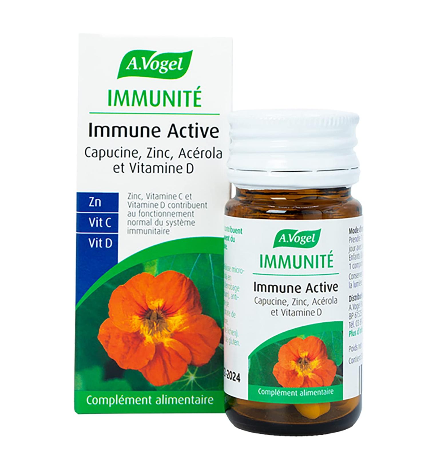 A.VOGEL - Food supplement - Promotes the proper functioning of the immune system - Vitamins and minerals - Enriched with zinc and vitamin D - 100% organic nasturtium extract - 30 Tablets - Buy Online on GoSupps.com