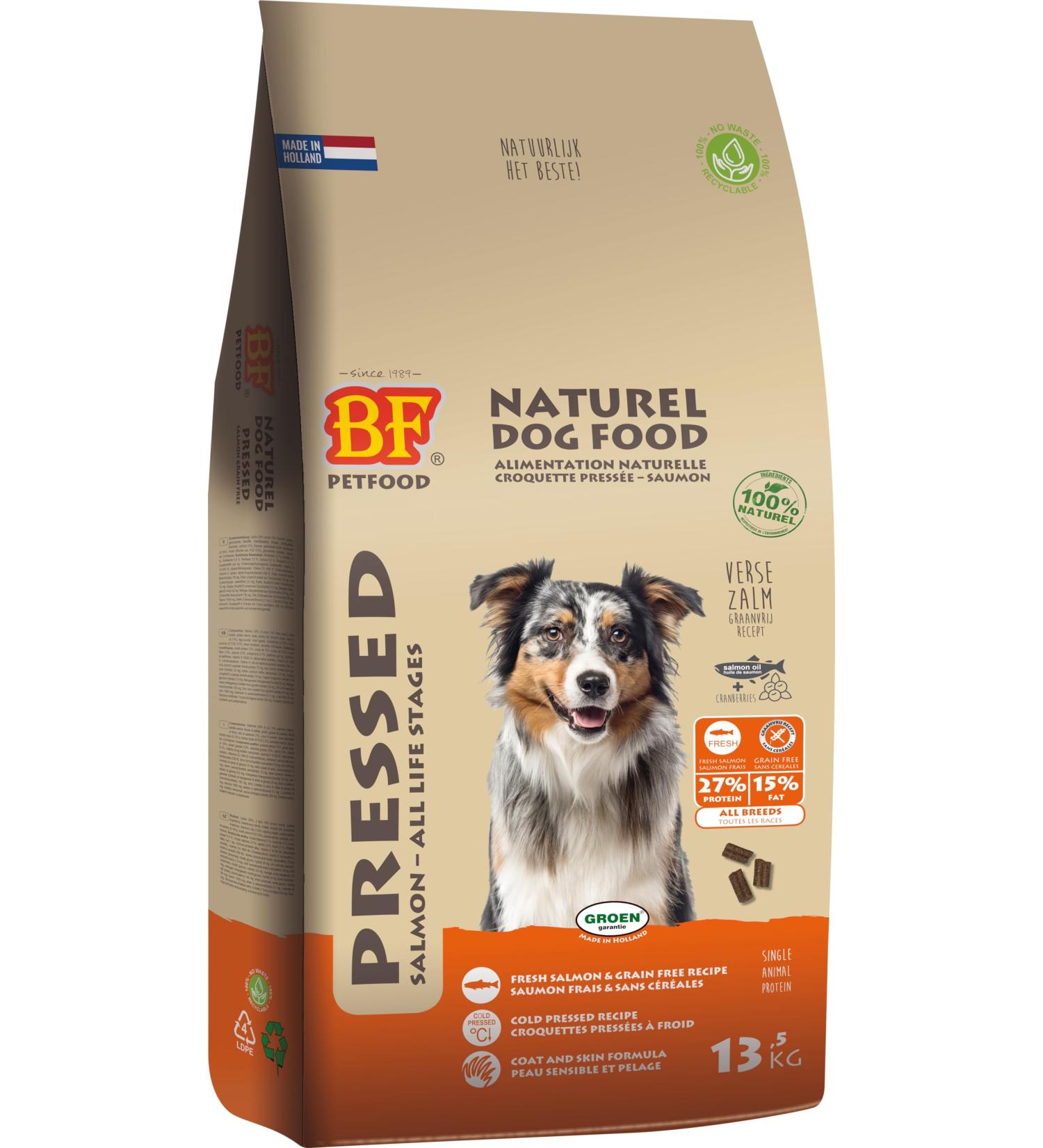 Biofood 13.5 kg perst zalm graanvrij hondenvoer