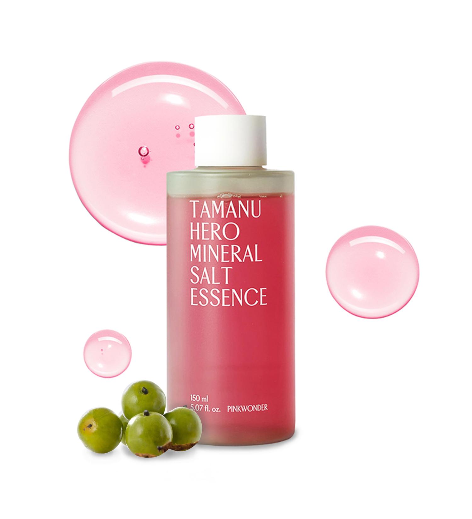 PINKWONDER Tamanu Hero Mineral Salt Essence Toner | All-in-One Blemish Solution | Instant Cooling & Redness Relief | Tamanu Oil & 70+ Minerals for Skin Balance (150ml / 5.07 fl. oz.) - Buy Online on GoSupps.com