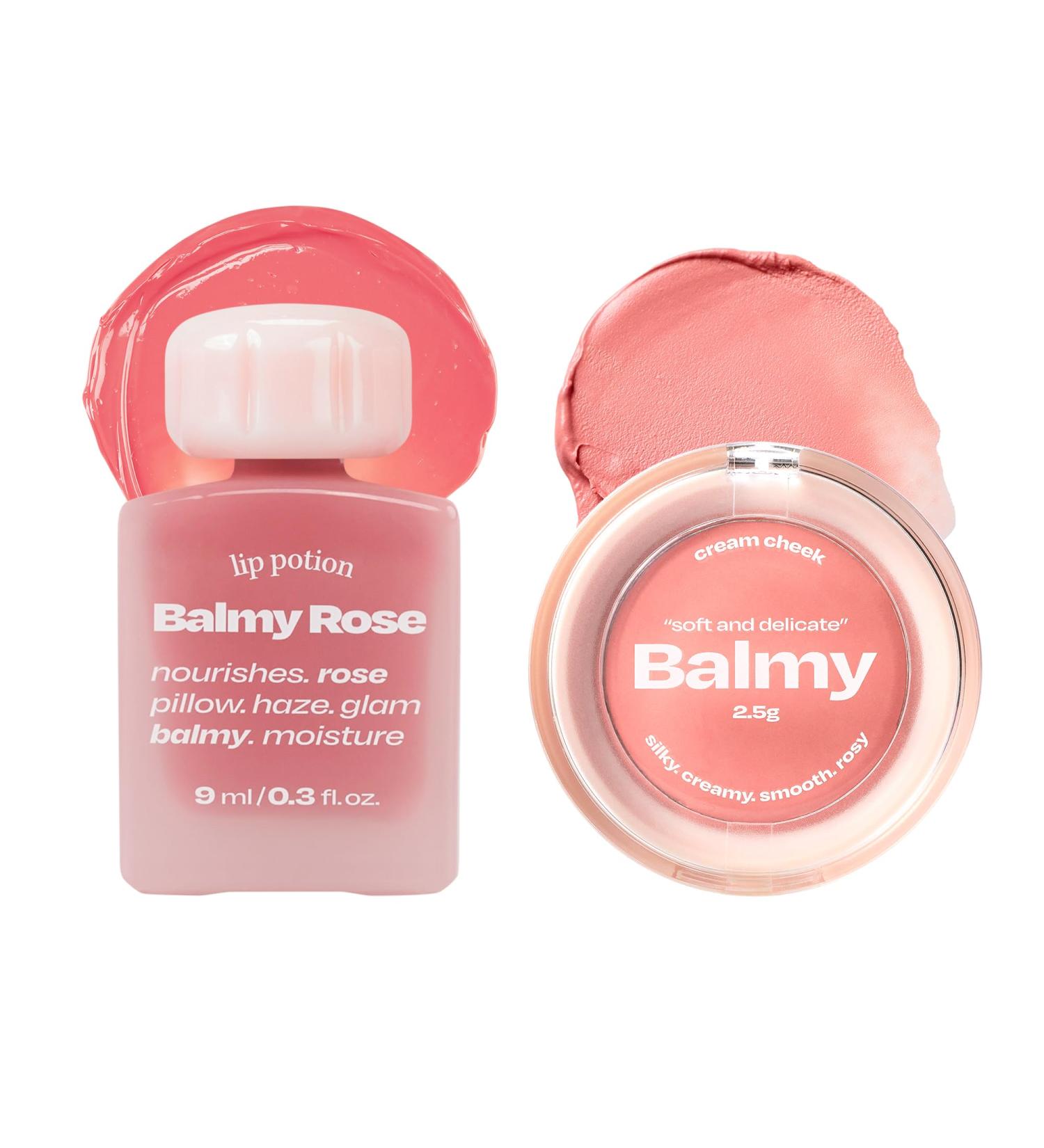 alternativestereo Lip Potion Balmy Rose No.4 Honey Coral & Balmy Cream Cheek No.3 Milky Peach - Buy Online on GoSupps.com