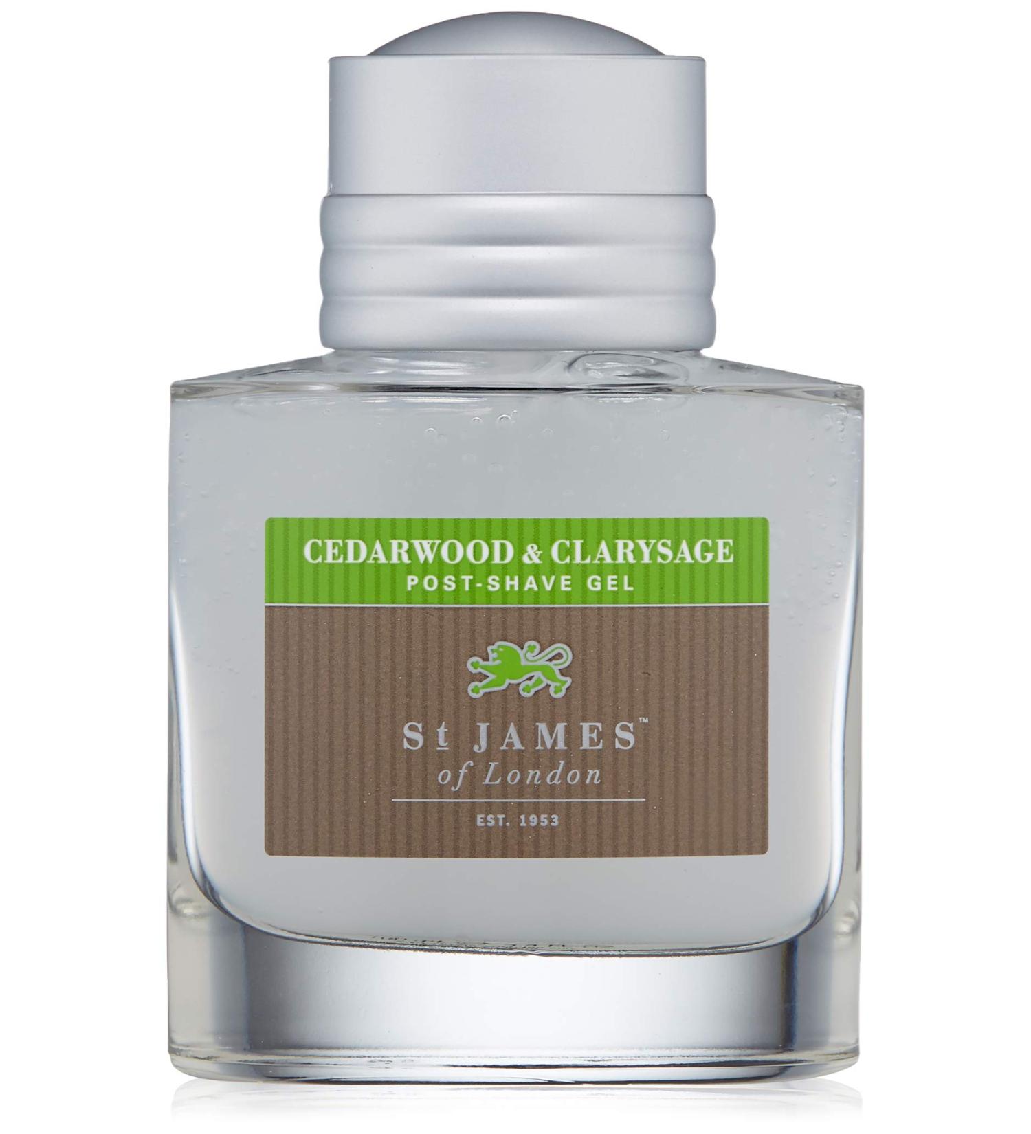 St James of London Cedarwood & Clarysage Post Shave Gel - 3.4 Fl Oz | Buy Internationally | Premium Shaving Care - Buy Online on GoSupps.com