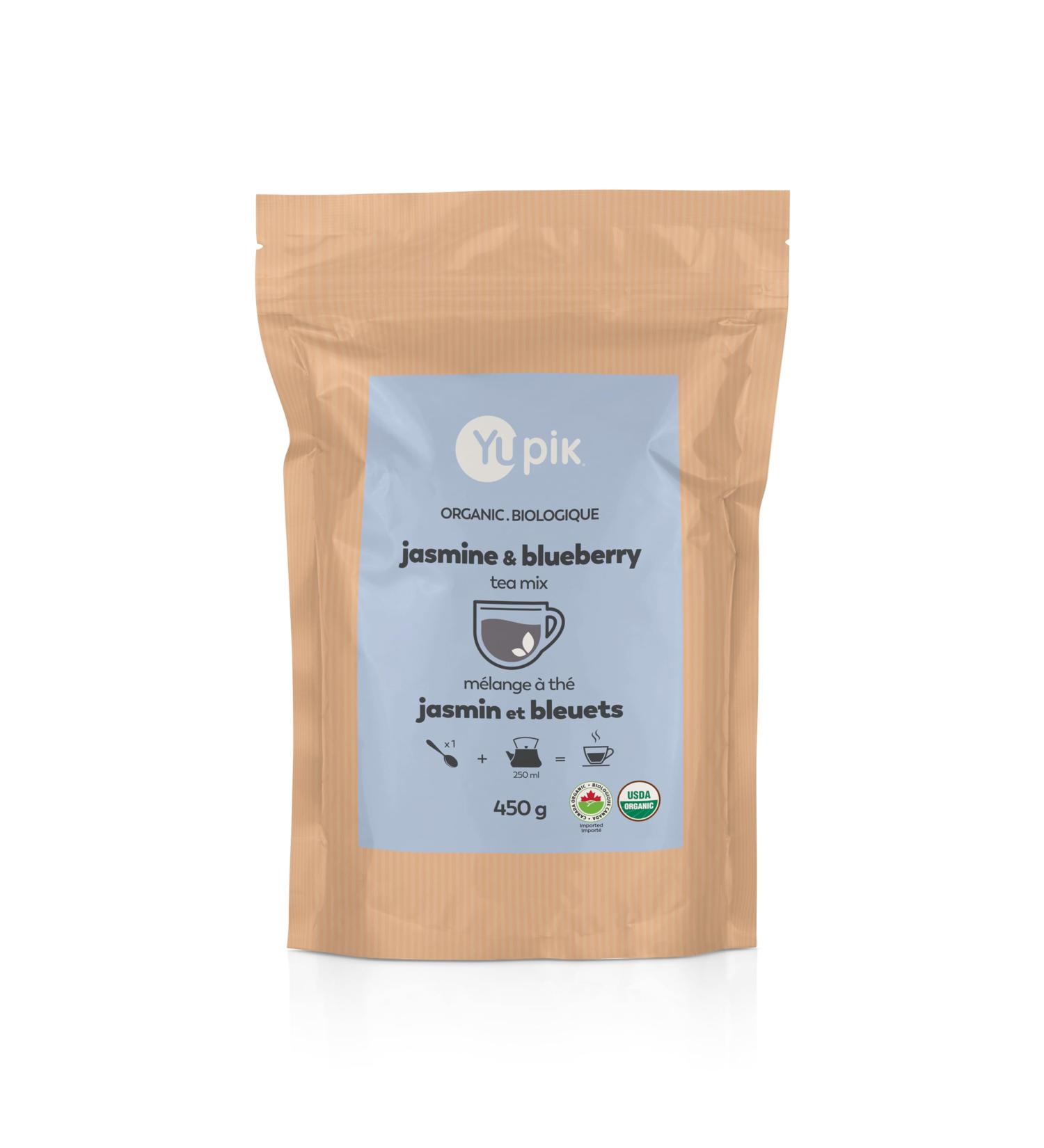 Yupik Organic Loose Herbal Tea Jasmine & Blueberry Non-GMO Gluten-free 450g 1 kg - Buy Online on GoSupps.com