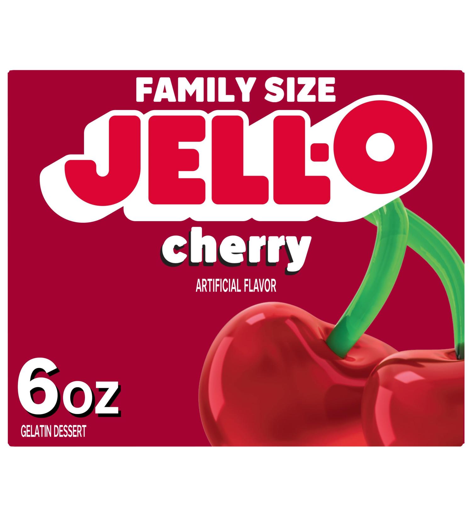 Jell-O Gelatin - Cherry - 6 Ounces - Buy Online on GoSupps.com