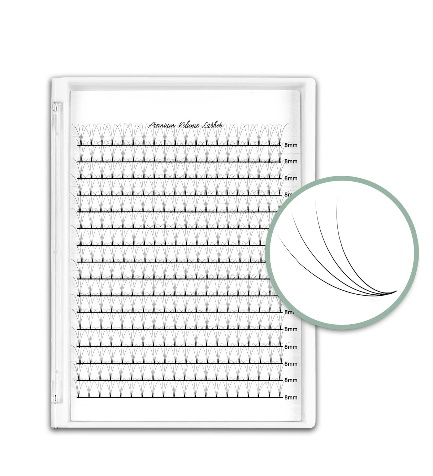 Premium 4D C Curl Premade Fans - 320 Soft Individual Eyelash Extensions | International Shipping - Buy Online on GoSupps.com