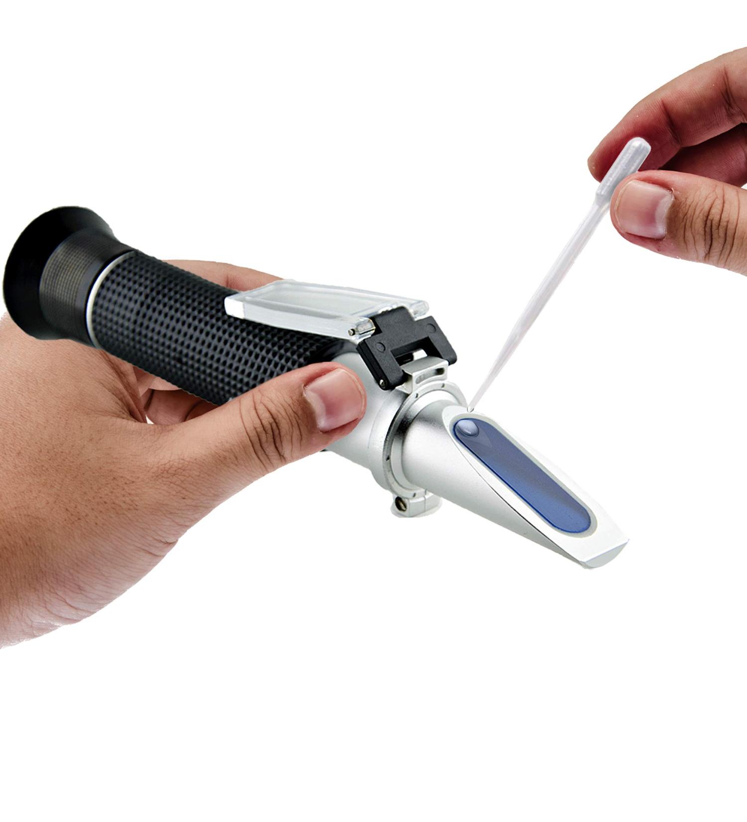 MERIC Pet Urine Refractometer: Accurate Specific Gravity Measurement for Dogs, Cats & More - Compact, Portable & Easy-to-Use - Comfortable Eyepiece & Non-Slip Grip - 1 Pc - Buy Online on GoSupps.com
