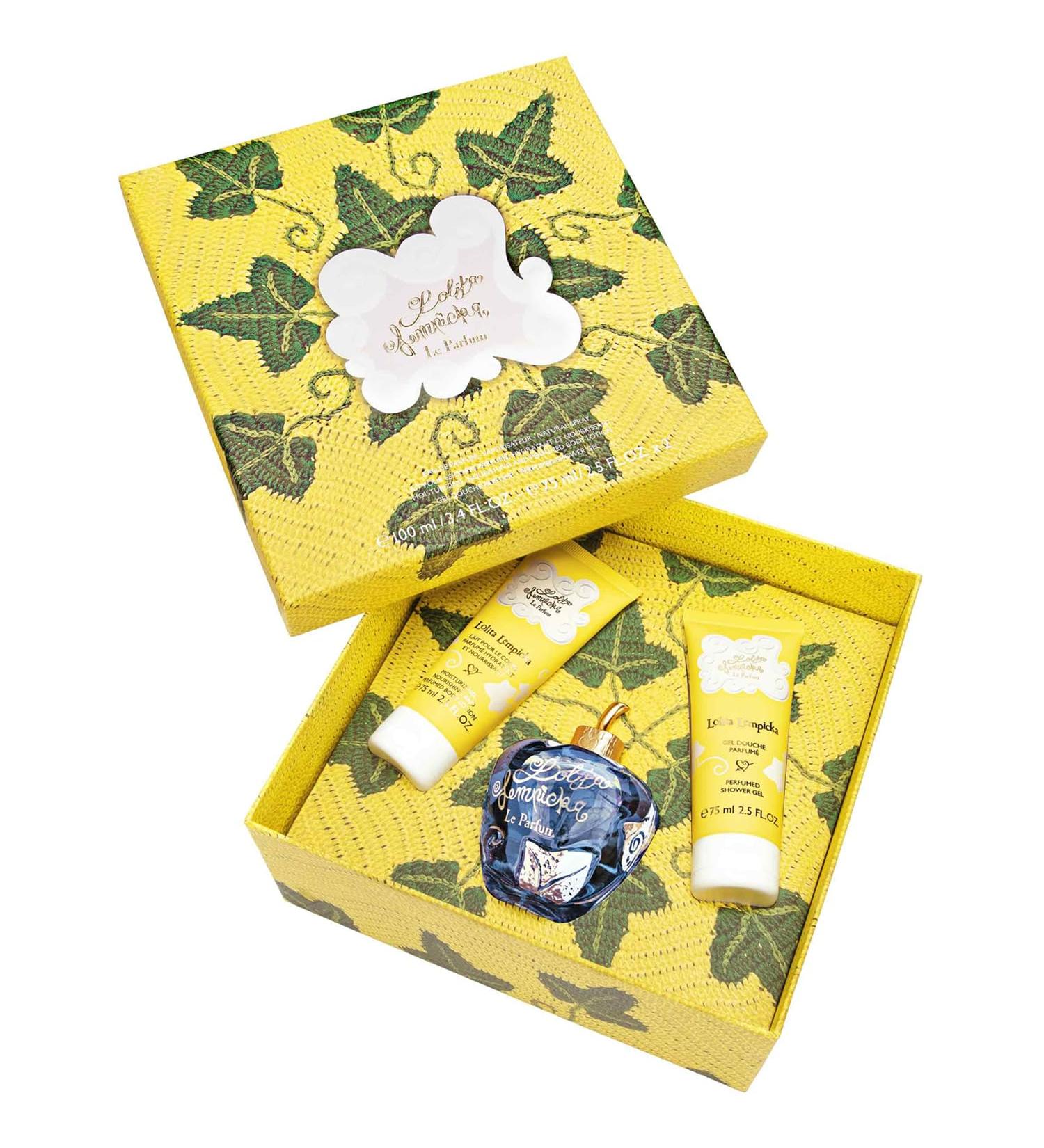 Lolita Lempicka Gift Set - Le Parfum 3.4 Parfum Spray 2.5 oz Body Lotion 2.5 oz Shower Gel - Buy Online on GoSupps.com