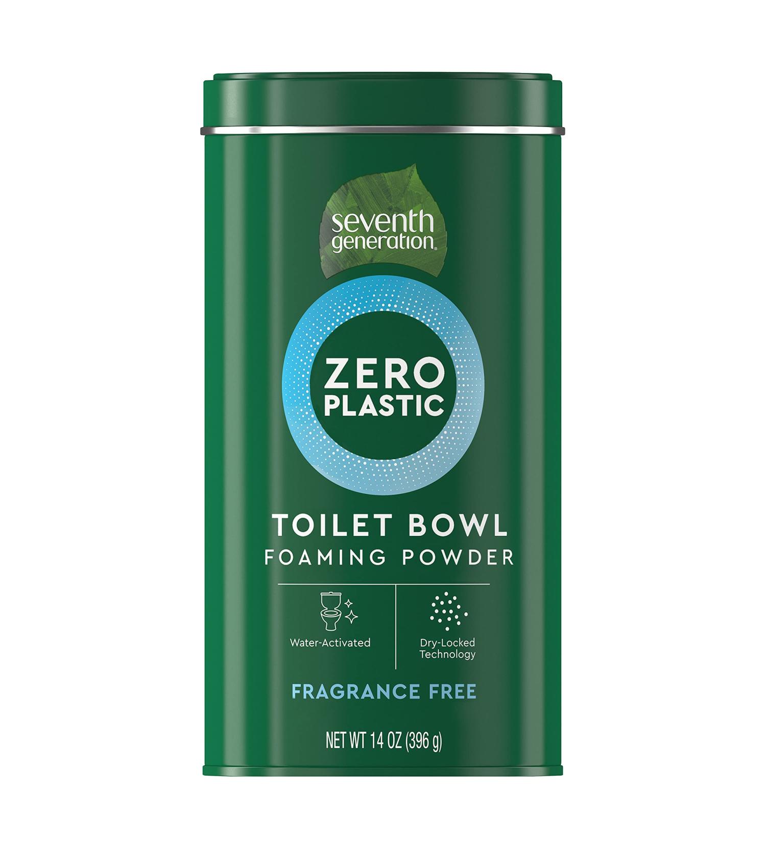 Seventh Generation Zero Plastic Toilet Bowl Cleaner - Foaming Powder, Fragrance - 14 Oz - Buy Online on GoSupps.com