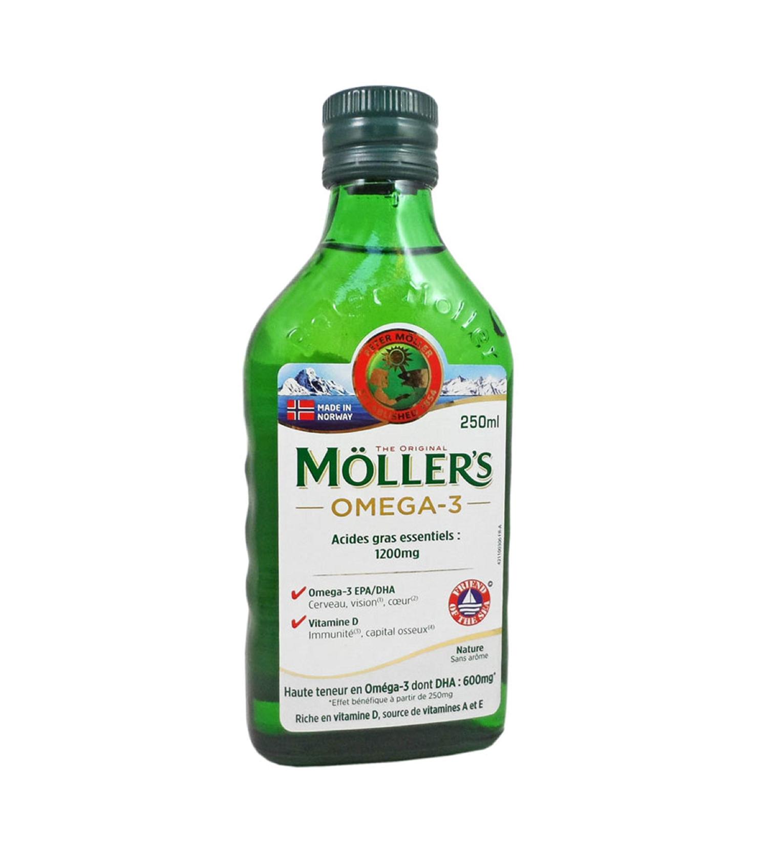  M LLER'S Mollers Cod Liver Oil Omega-3 250 ml White - Buy Online on GoSupps.com