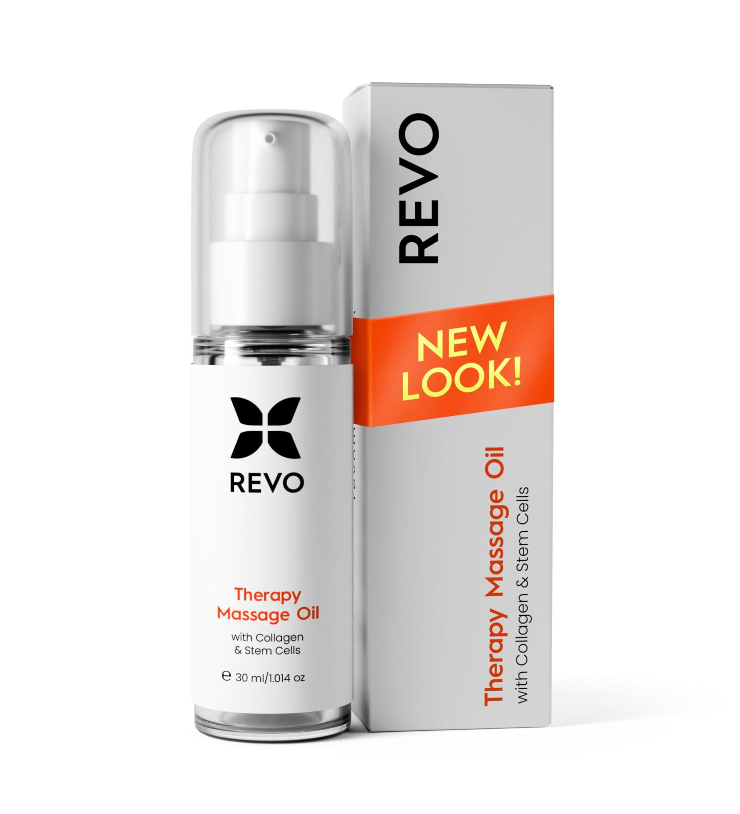 REVO Anti Cellulite Massage Oil with Collagen & Stem Cells - Achieve Elastic Tighter Skin | International Shipping Available - Buy Online on GoSupps.com