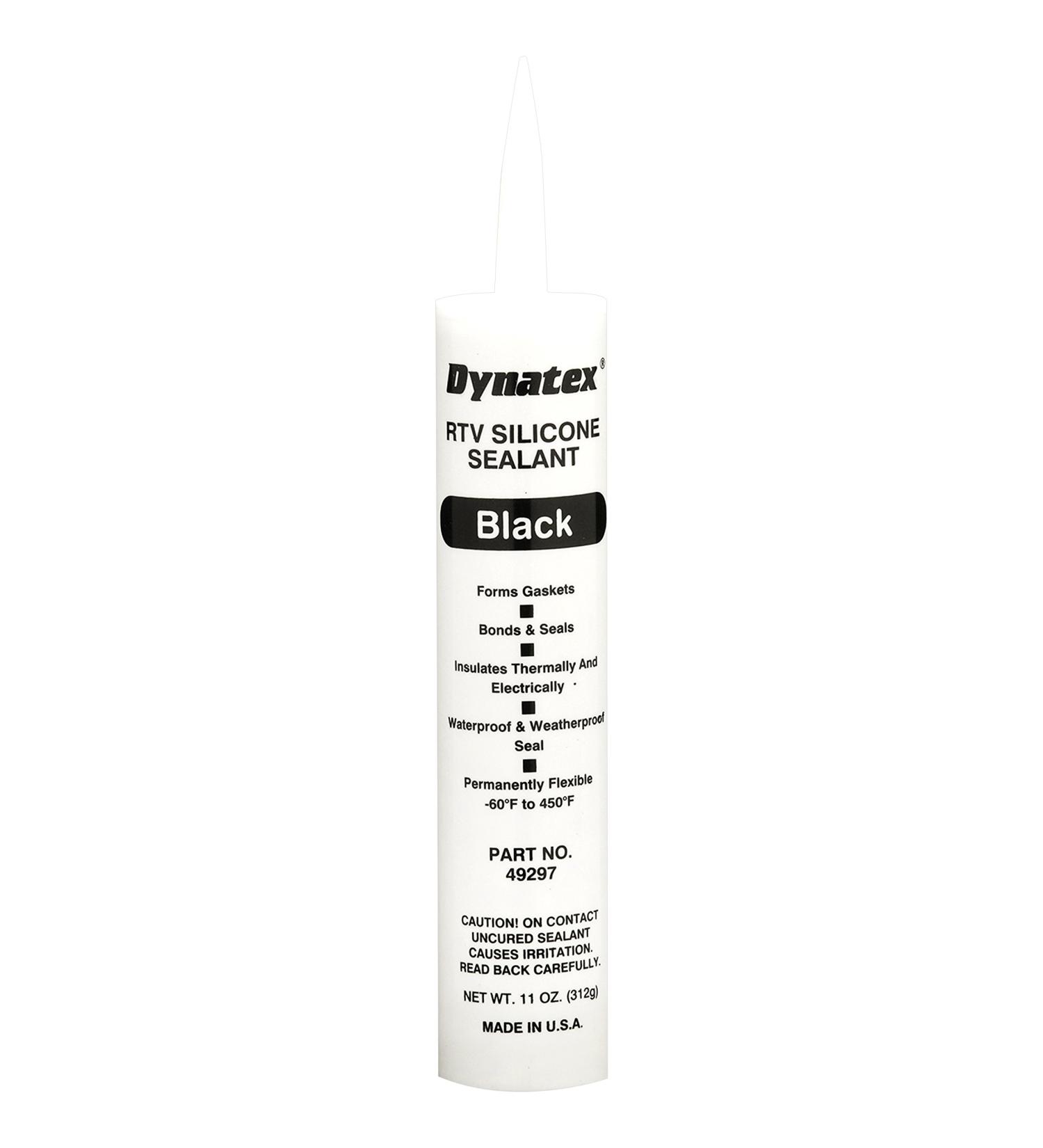 49297 Industrial Grade General Purpose RTV Silicone Sealant 450 Degree Maximum Temperature 11 oz Cartridge Black