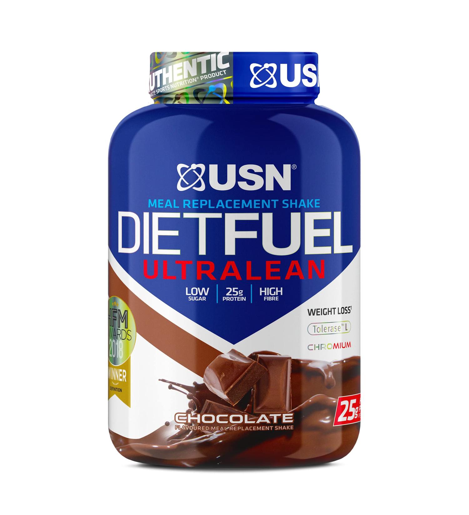 USN Diet Fuel UltraLean Chocolate 2KG - Meal Replacement Shake for Weight Control and Muscle Development - Buy Online on GoSupps.com