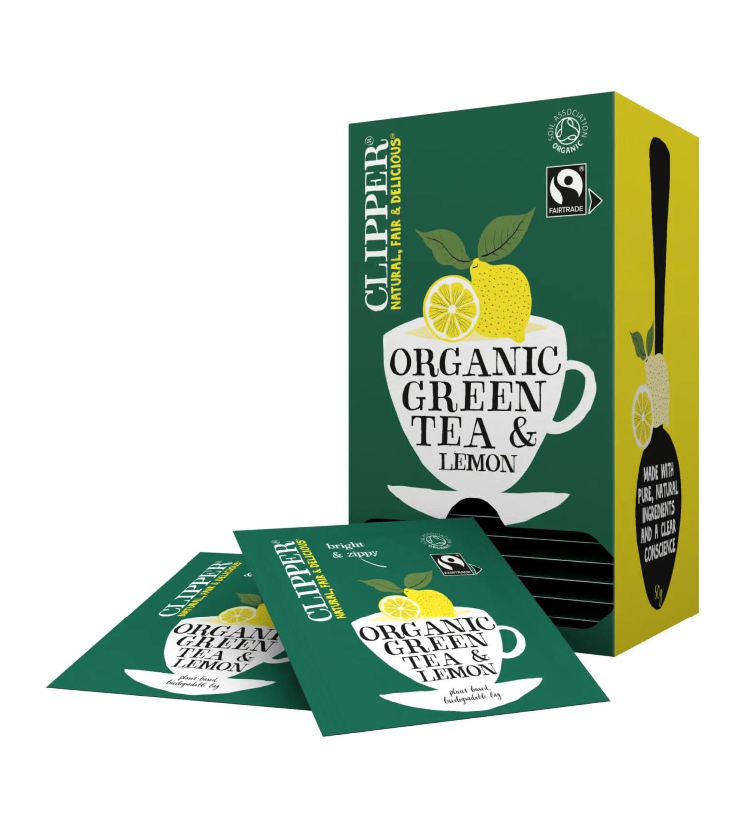 Clipper Teas Clipper Green Tea Lemon BIO 6x 25 stuks