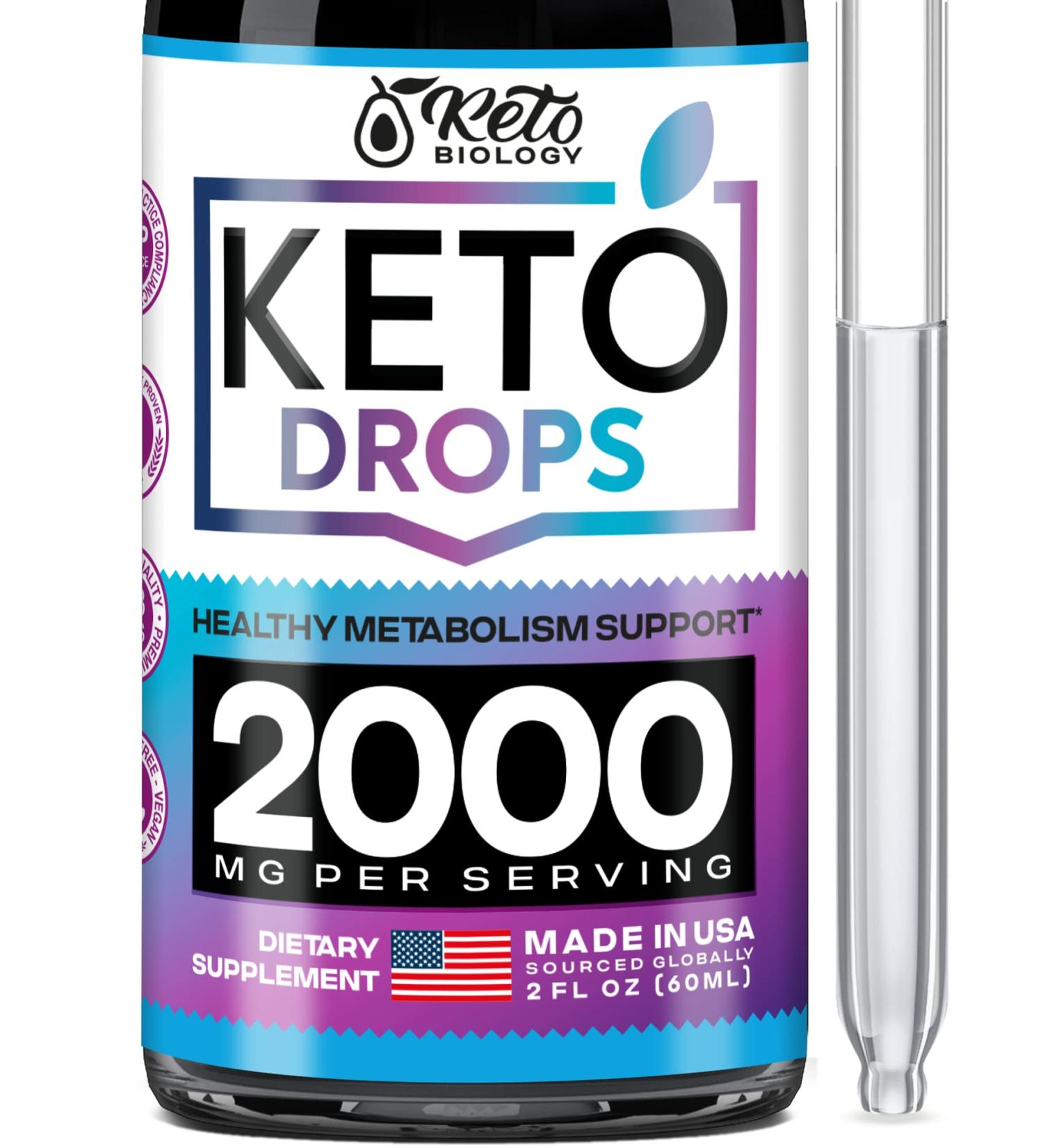 Black Currant Extract Keto Drops - Appetite Suppressant & Weight Loss - Made in USA - Buy Online on GoSupps.com