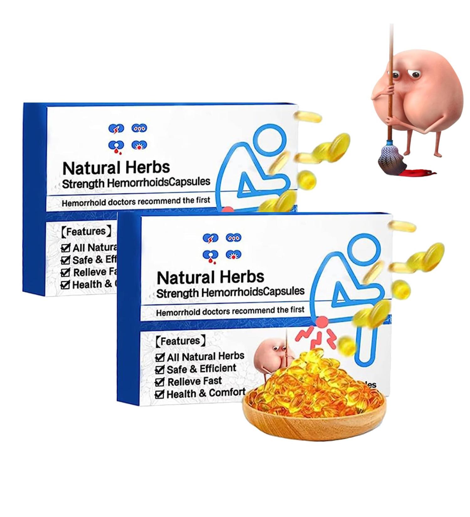 MONBEQ Heca Natural Herbal Hemorrhoid Treatment Capsules for Relief - Buy Online on GoSupps.com