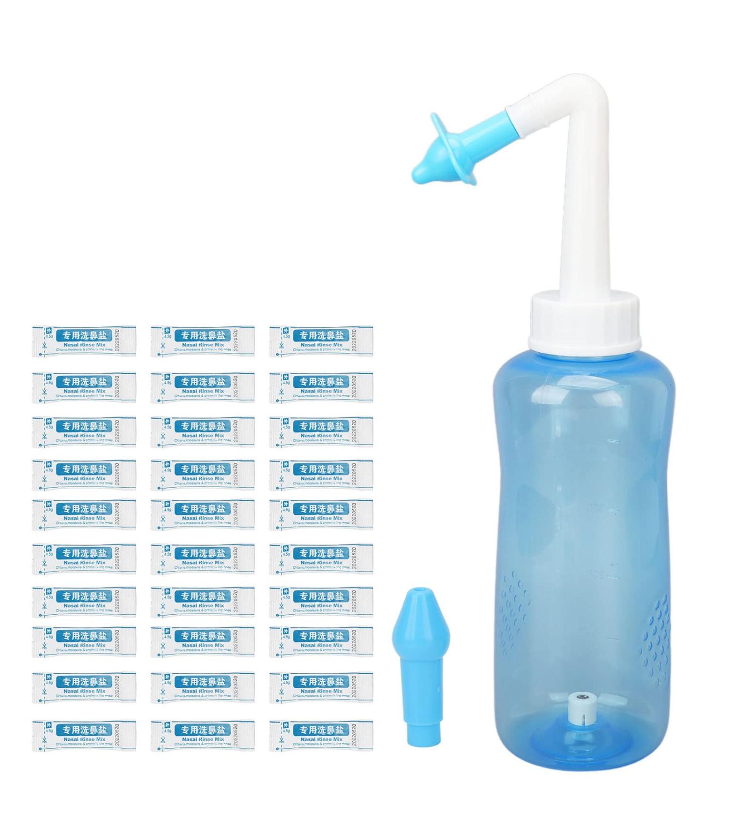 Nasal Irrigation Set 60 Angle Chloride 500ml Bottle Clear Scale, Home Use - Buy Online on GoSupps.com
