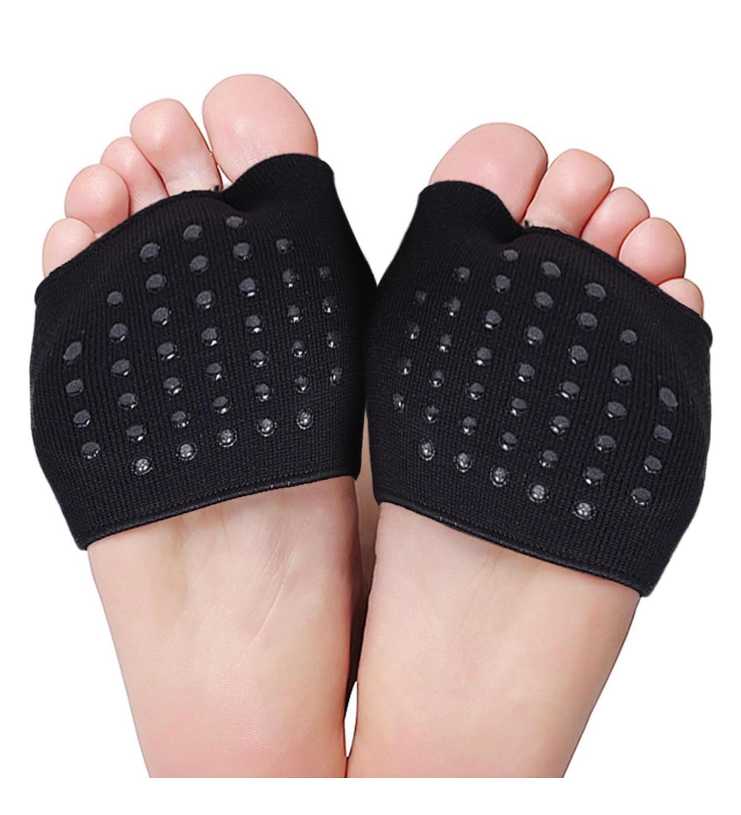 Putuo Forefoot & Midfoot Cushions | Gel Pads Pain Relief | Anti-Slip Foot Cushion for Men & Women | XL Black - Buy Online on GoSupps.com