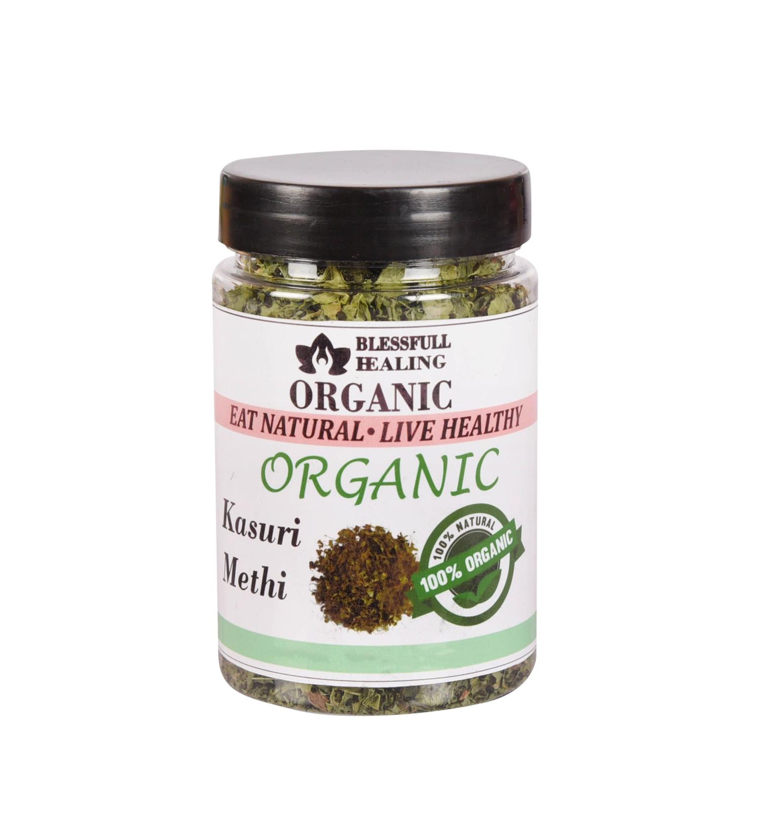 Blessfull Healing Organic Kasuri Methi 100 Gram (Packing May Vary) 100 Gram 3.35 oz - Buy Online on GoSupps.com