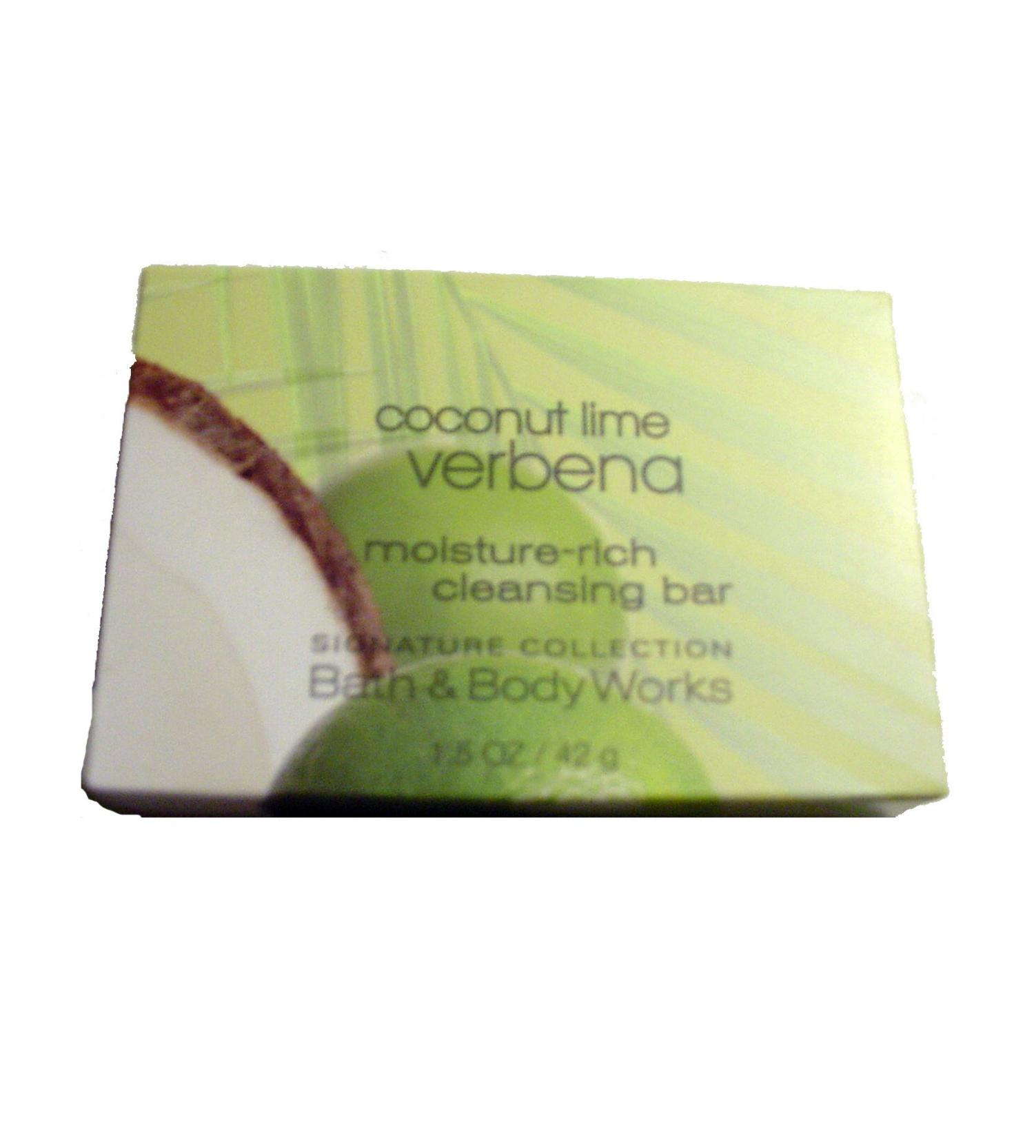 Bath & Body Works Coconut Lime Verbena Moisture Rich Cleansing Soap. Lot of 12 Bars. Total of 18oz