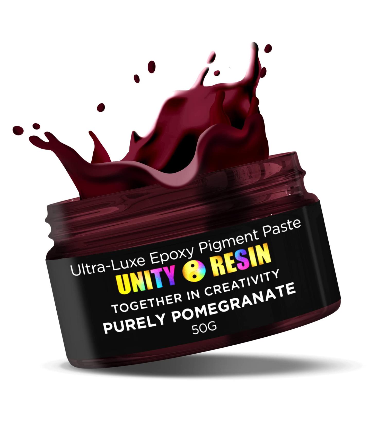 Purely Pomegranate Resin Color Pigment - Easy-to-Use Concentrated Pigment Paste for Epoxy Resin Art, Woodwork, DIY Projects - 50g - Buy Online on GoSupps.com