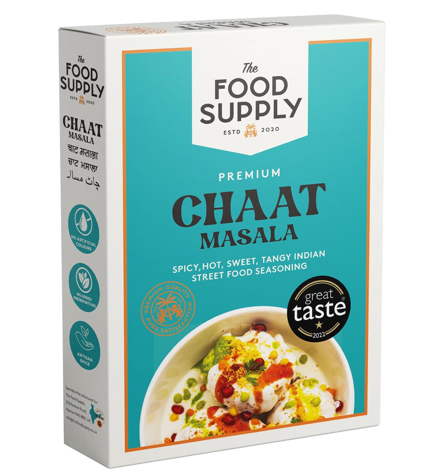 Chaat Masala 100g Premium Artisan Spice Mixes All Natural & No Artificial Colours Great Taste Award Winner 2022 -The Food Supply (Chaat Masala) - Buy Online on GoSupps.com