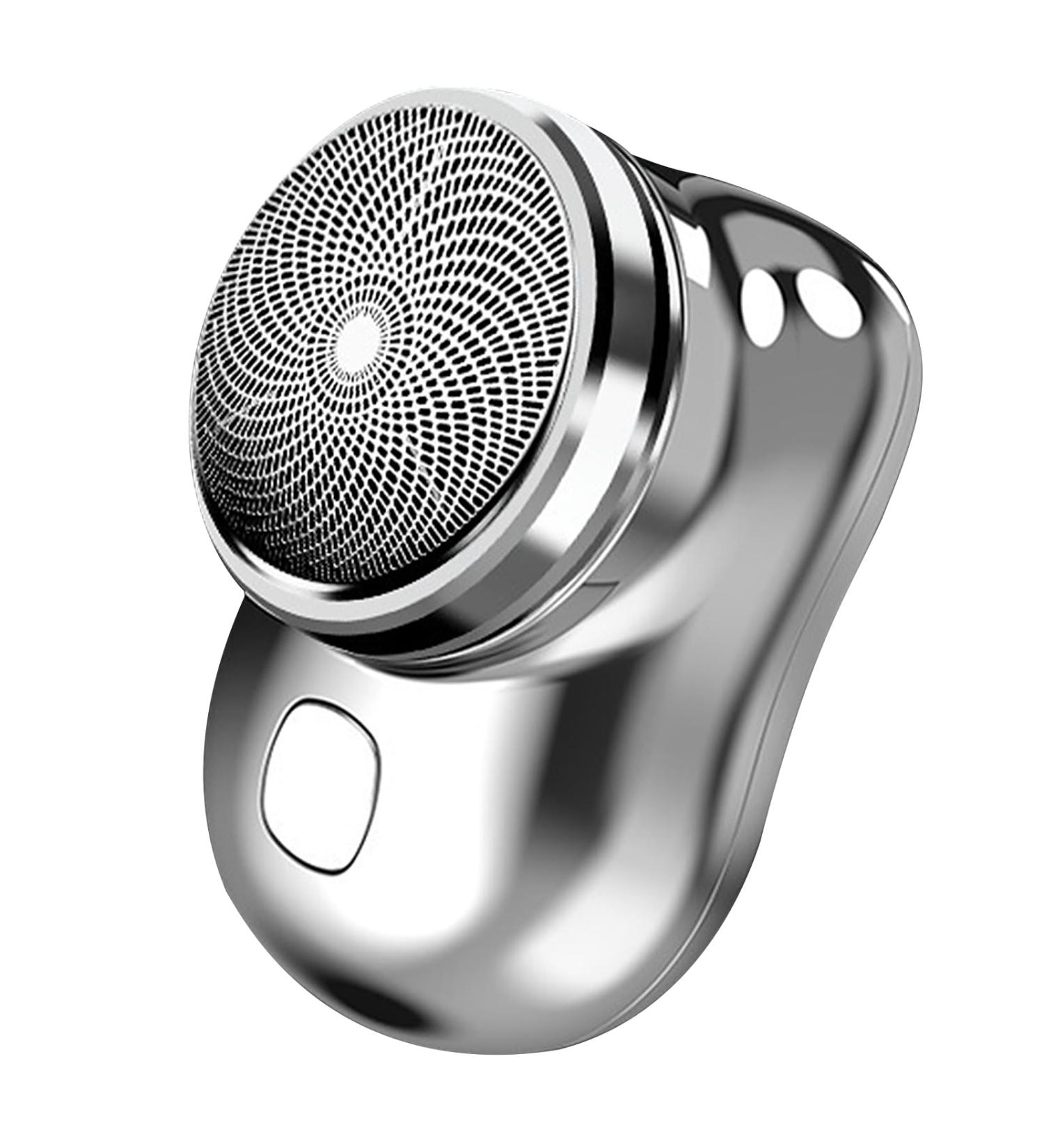 Mini Shaver Men Electric Fashion Washable Wet and Dry Shaver for Men Pocket Shaver Portable Electric Shaver for Men for Home Car and Travel (Silver) - Buy Online on GoSupps.com