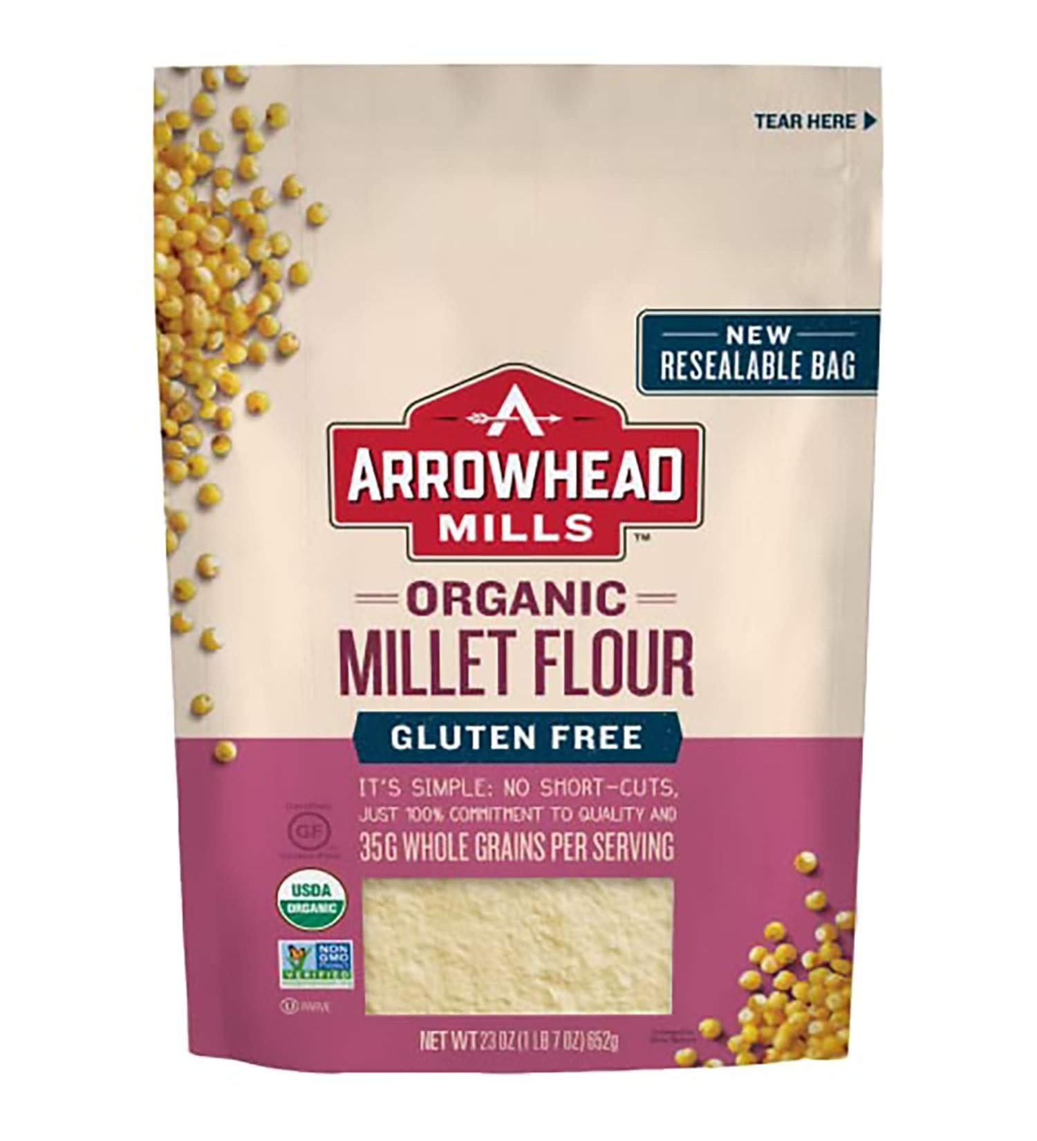 Arrowhead Mills Organic Millet Flour, 23 Oz Pack of 6