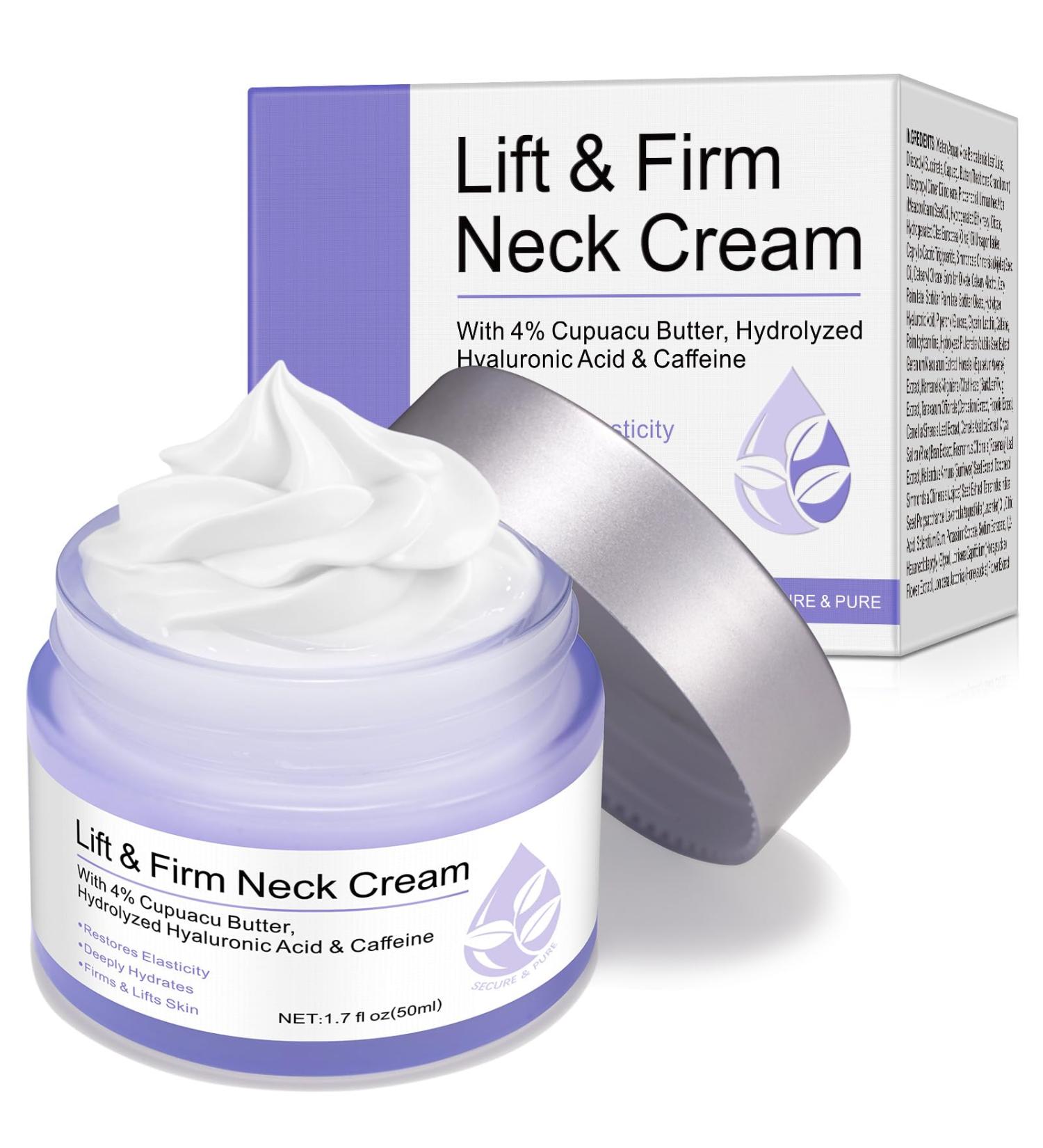WHLH & WELL-BEING Neck Creams for Tightening and Firming Anti-Aging Tighten and Lift Neck Cream for Wrinkles Sagging Skin Neck Tightening Cream Suitable for Neck Face for Women Men - Buy Online on GoSupps.com