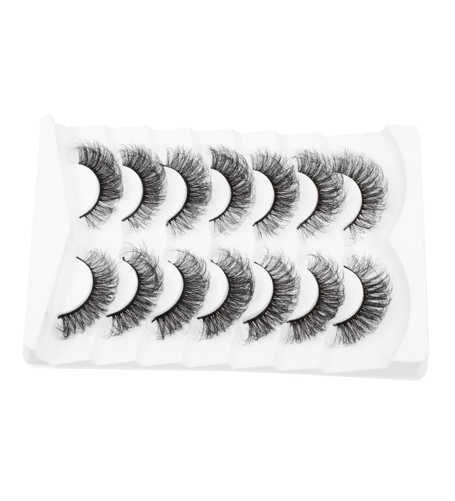 minkissy 1 Box 3d False Eyelashes Artificial Eyelashes False Lashes Pesta as Lashes with Color Party Strip Lashes Girls Outfits Artificial False Eyelash Imitation Manual Miss Set - Buy Online on GoSupps.com