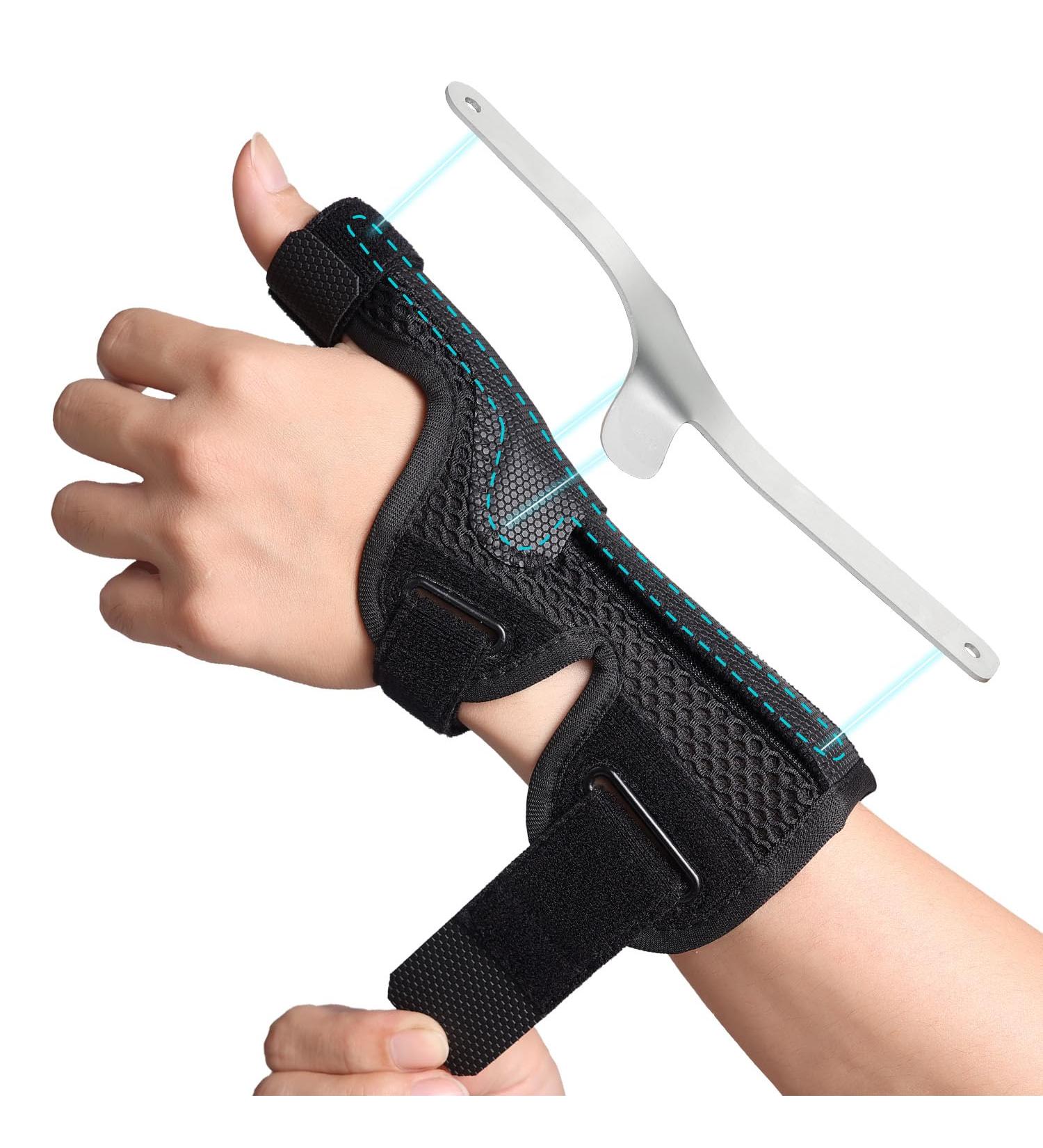 Buy Thumb Brace Spica Splint for De Quervain's & Arthritis - Comfortable Wrist & Thumb Stabilizer for Men & Women - Right & Left Hand - S/M Black - Buy Online on GoSupps.com