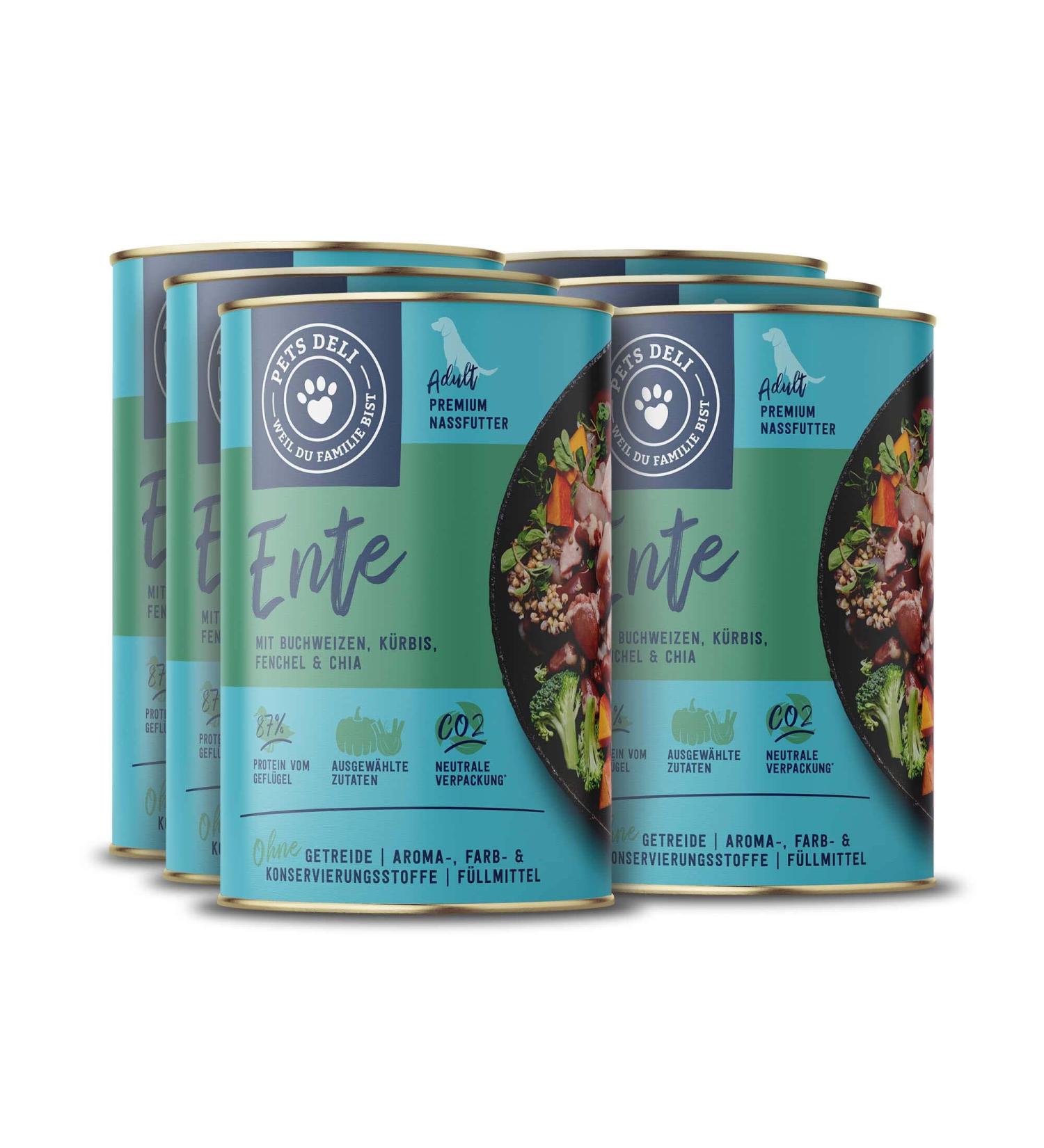 Buy Wet Dog Food 4.8 kg Pack of 6 | Nutritious Duck with Pumpkin Broccoli Chia & Fennel - International Shipping Available - Buy Online on GoSupps.com
