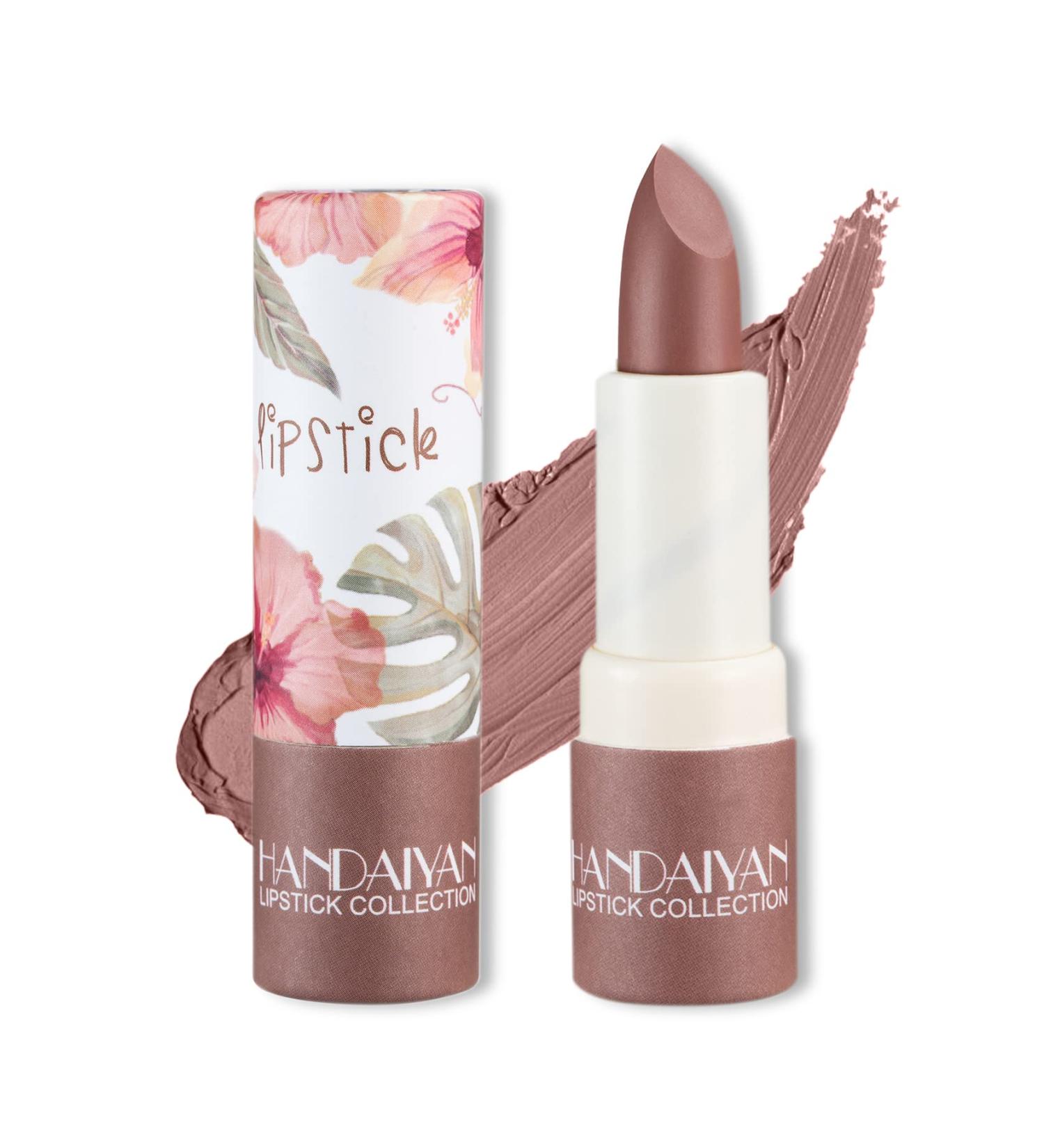 XINGXYUEL Matte Nude Lipstick - Long Lasting Waterproof Lip Gloss in 05 Amber - Buy Online on GoSupps.com