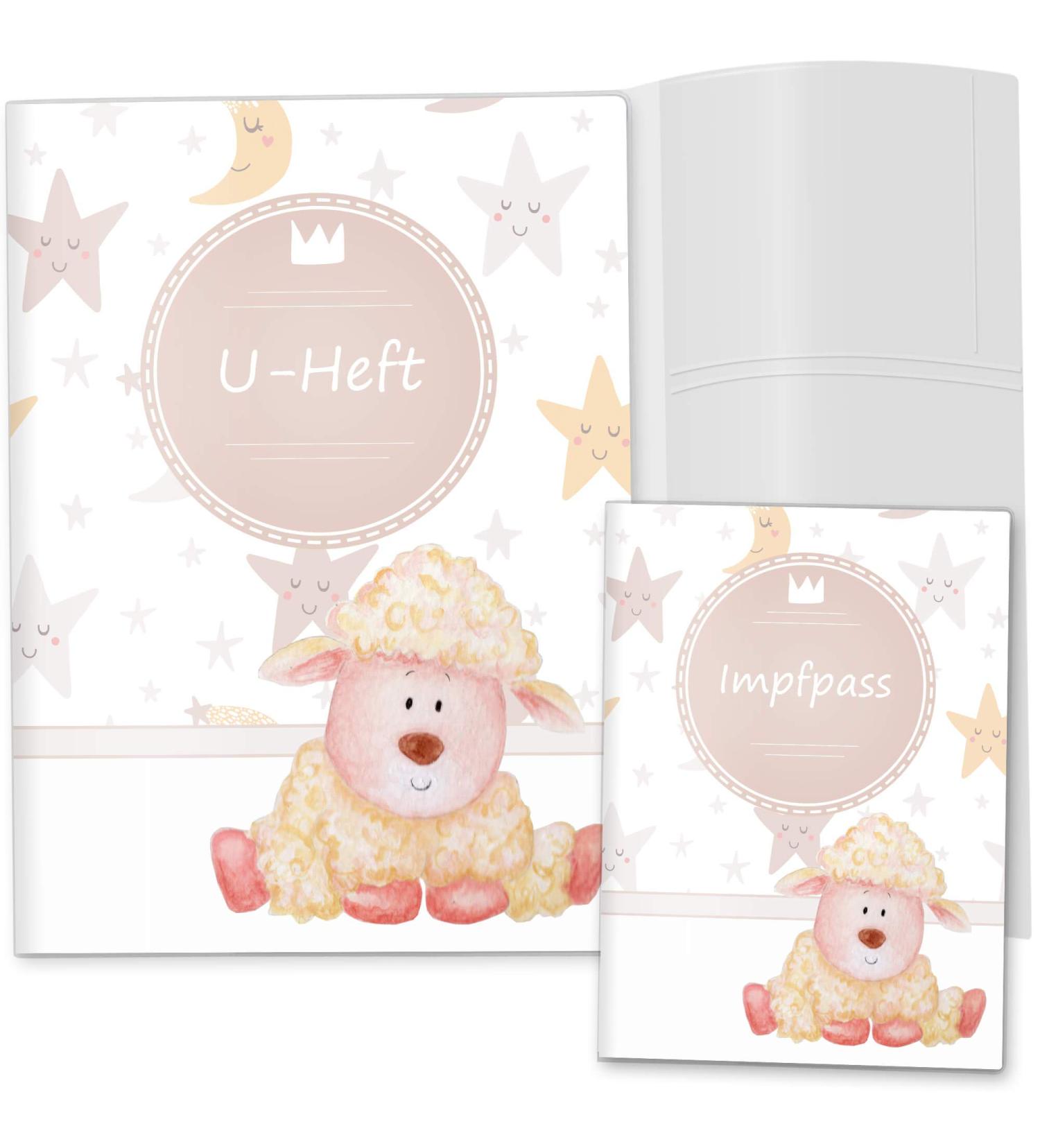 OLGS U-Magazine & Vaccination Passport Set - 3-Part Baby Gift | Sleepy Moon & Stars | Perfect for Examination Booklet & Vaccination Pass - Buy Online on GoSupps.com