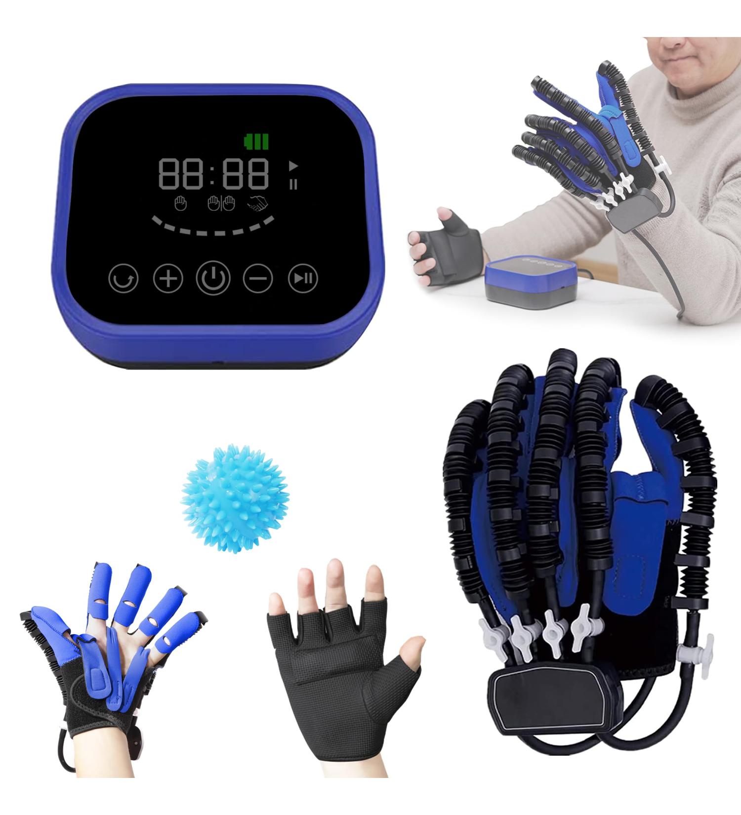 Finger & Hand Function Rehab Trainer Robot Gloves | Exercise Equipment for Arthritis & Stroke Recovery - Right Hand (M - Buy Online on GoSupps.com