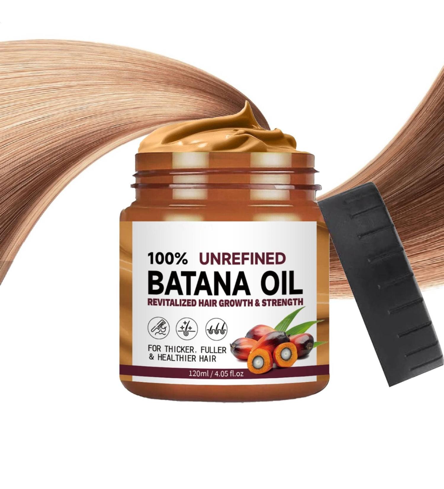 Batana Oil For Hair Growth Raw Batana Oil Batana Oil Organic for Hair and Scalp Pure Natural Batana Oil For Healthy Hair Hair Butter with Raw Batana Oil Promotes Hair Strength (1PC) - Buy Online on GoSupps.com