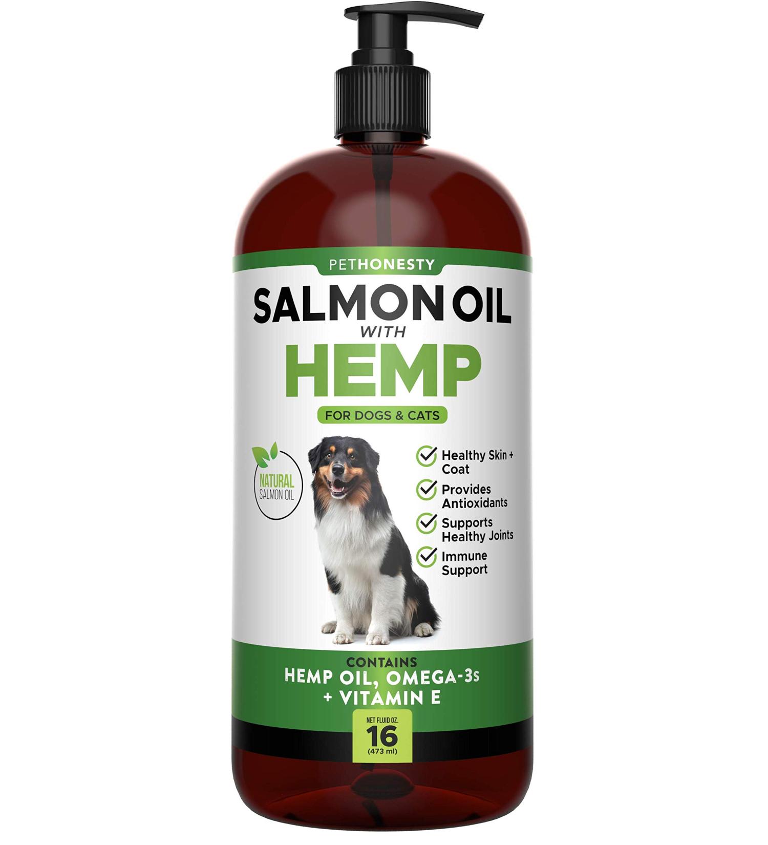PetHonesty Wild Alaskan Salmon Oil for Dogs 16 Fl Oz - Omega-3 Liquid Supplement for Joint, Brain, and Heart Health - Reduces Shedding & Itching - EPA + DHA Fatty Acids - Buy Online on GoSupps.com