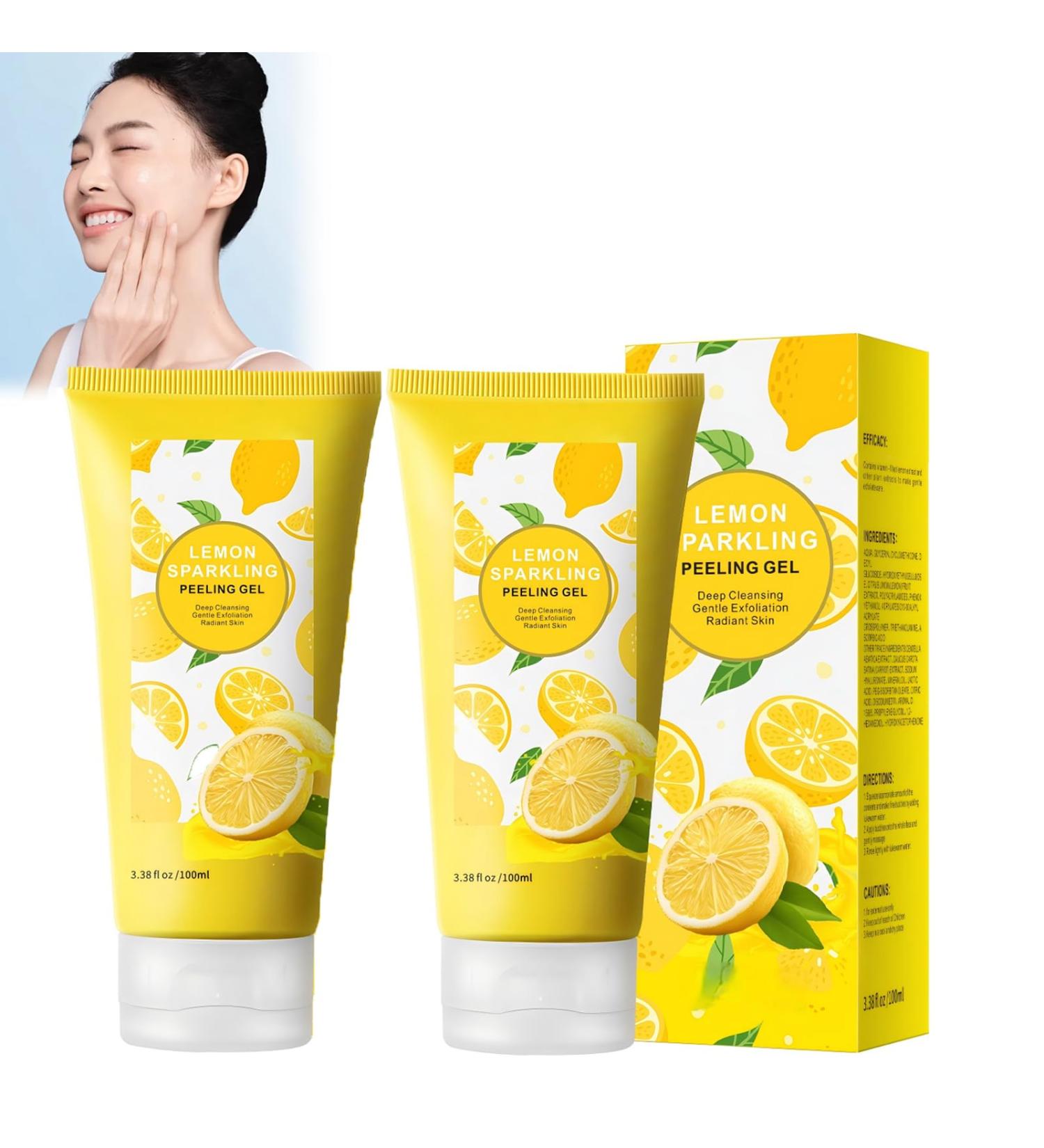 Peeling gel for face and body purifying exfoliating gel deep cleansing & soothing gentle exfoliating gel soothing and refreshing for all skin types - Buy Online on GoSupps.com
