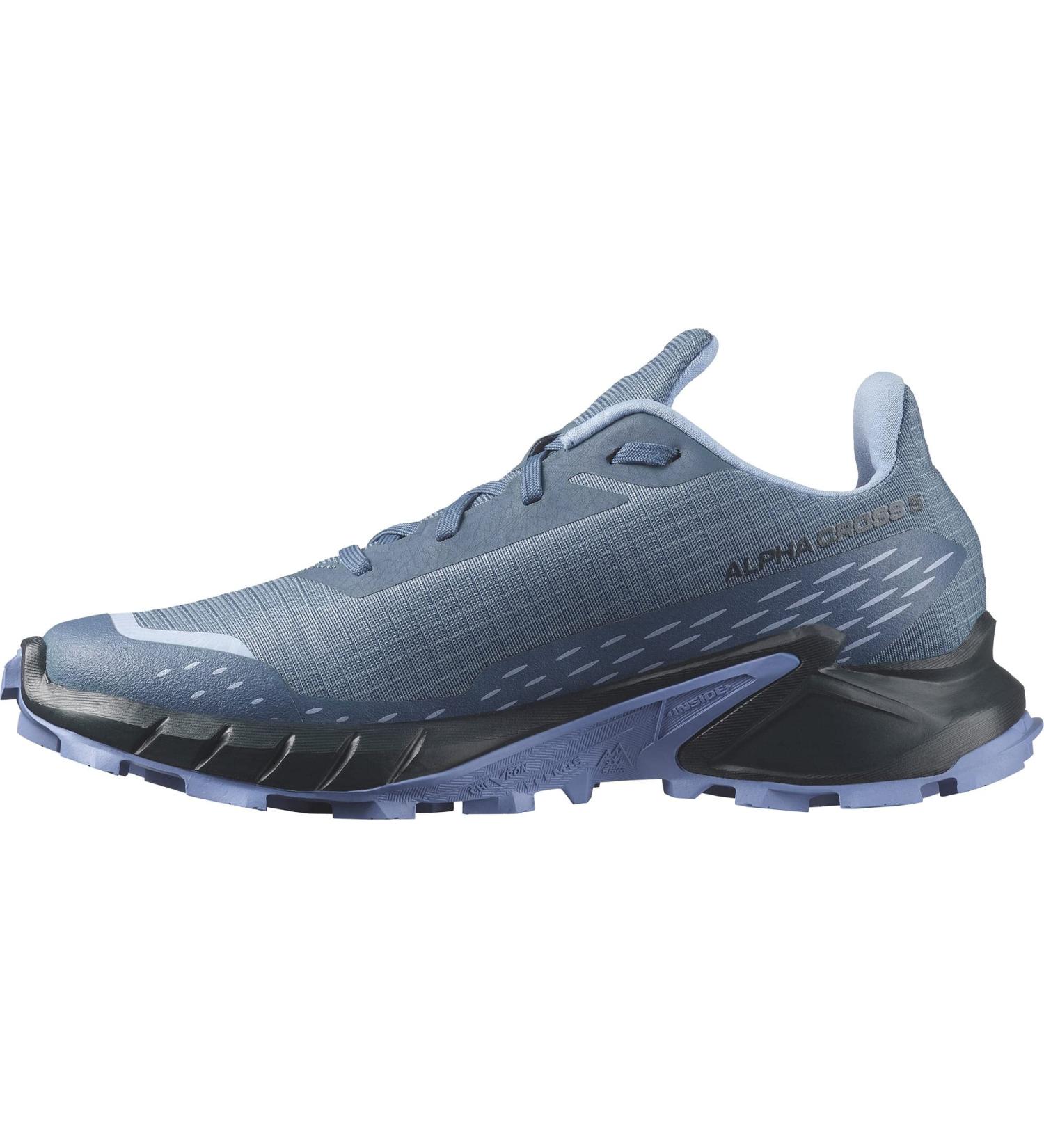 Salomon Women's Alphacross 5 Hiking Shoe - EU 40 Bering Sea Carbon Blue Heron | International Shipping Available - Buy Online on GoSupps.com