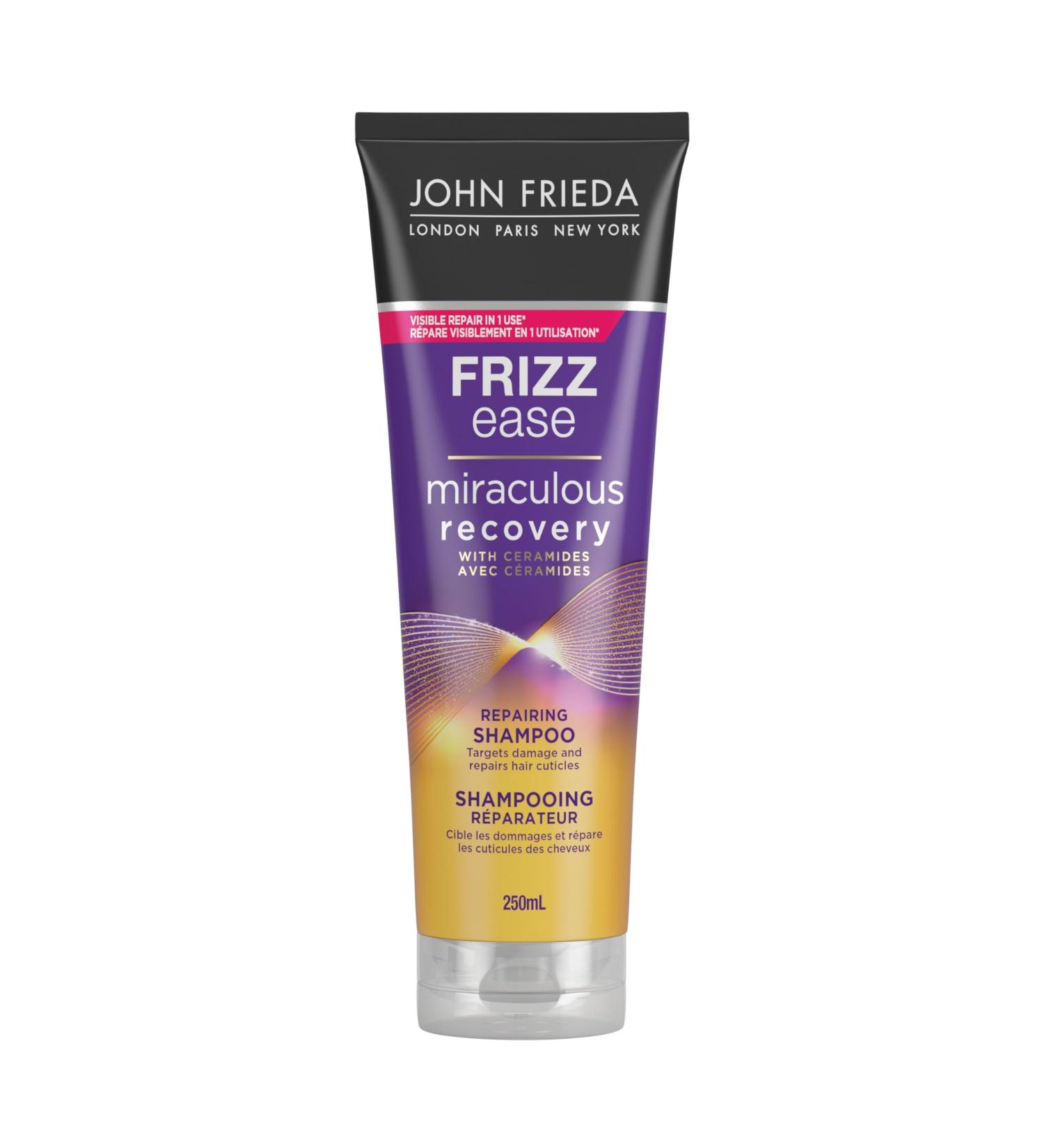 John Frieda Frizz Ease Miraculous Recovery Repairing Shampoo for Damaged Dry Hair 250 ml (Pack of 1) - Buy Online on GoSupps.com