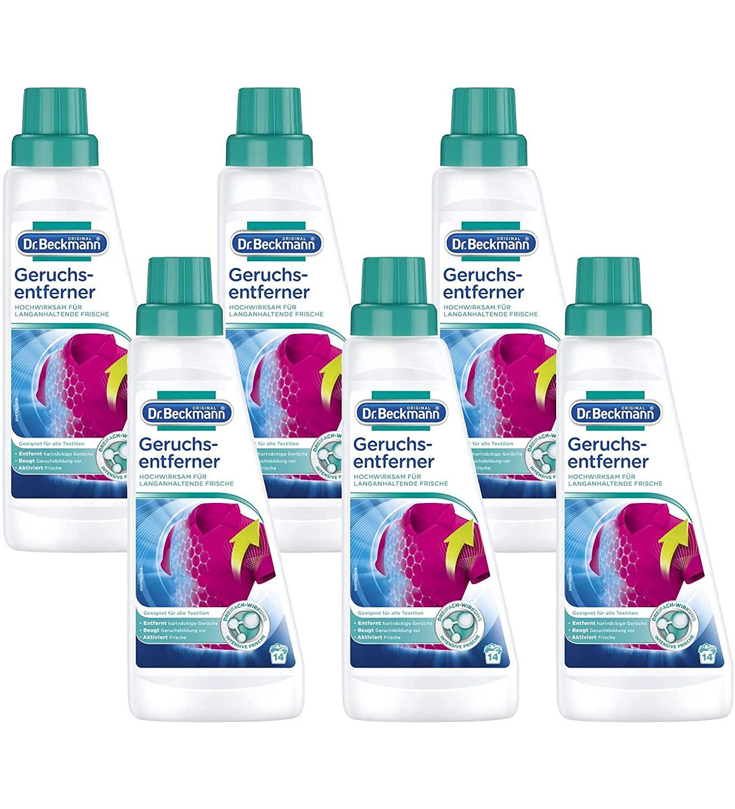 Dr. Beckmann Smell Remover | Deep Fiber Odor Eliminator | Activated Freshness | 6x500ml | Pleasant Fragrance | 3L Pack - International Shipping Available - Buy Online on GoSupps.com