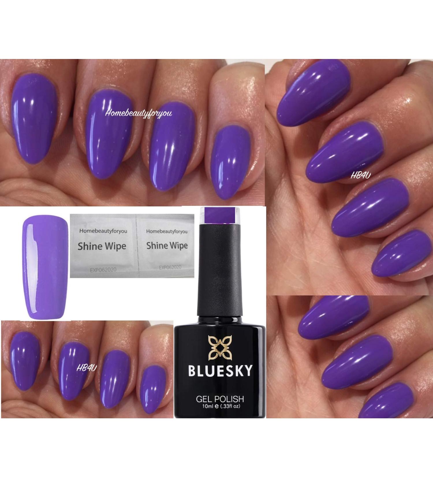 Bluesky PURPLE Orchid LAVENDER VIOLET QXG418 Nail Gel Polish UV LED Soak Off 10ml
